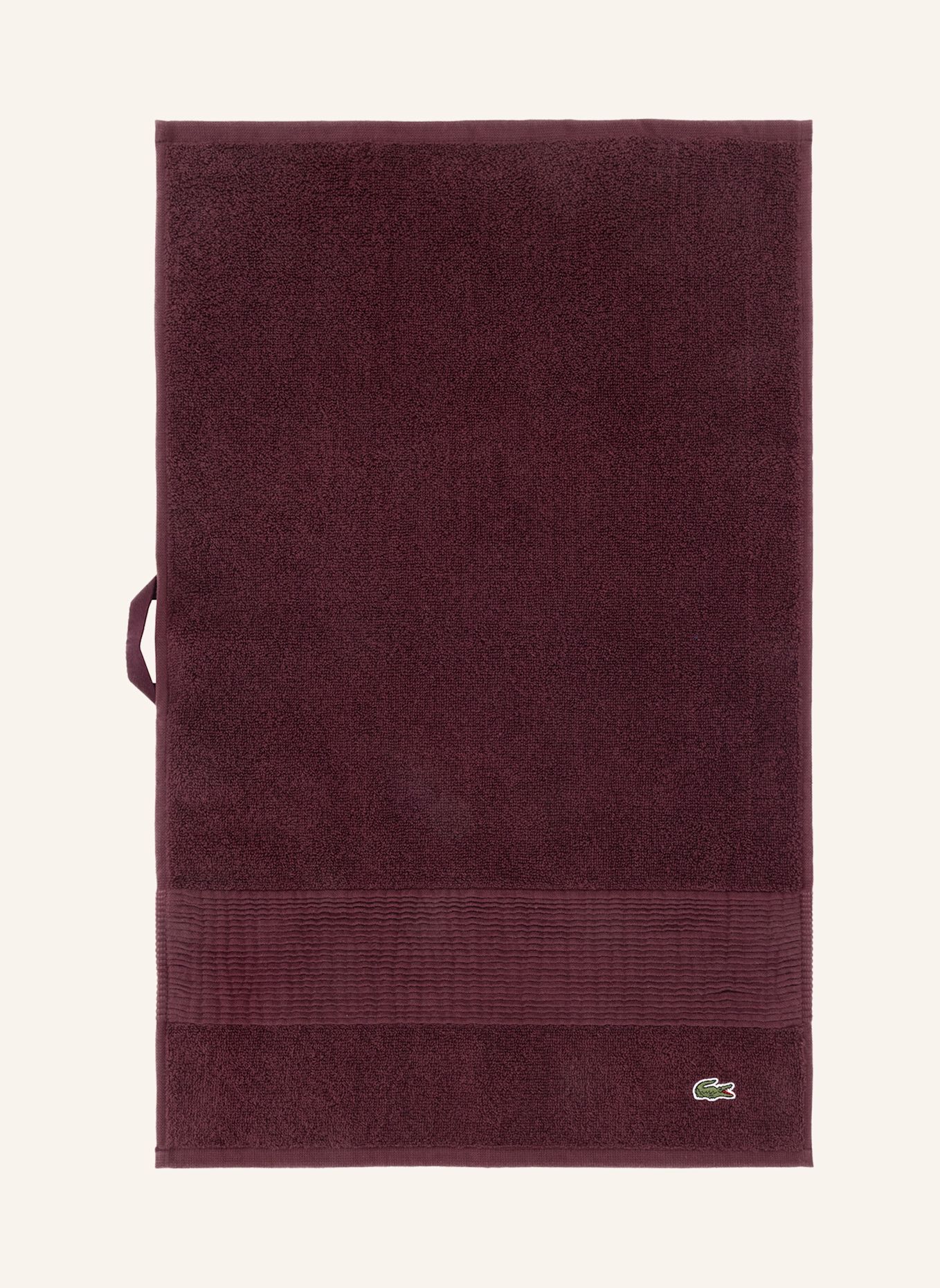 LACOSTE Gästetuch 2er Set LLECROCO: ROT