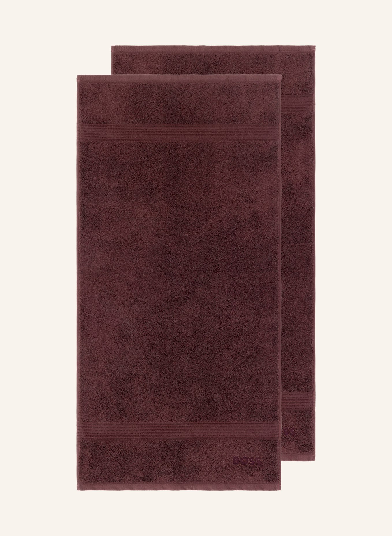 BOSS Handtuch 2er Set LOFT: BRAUN