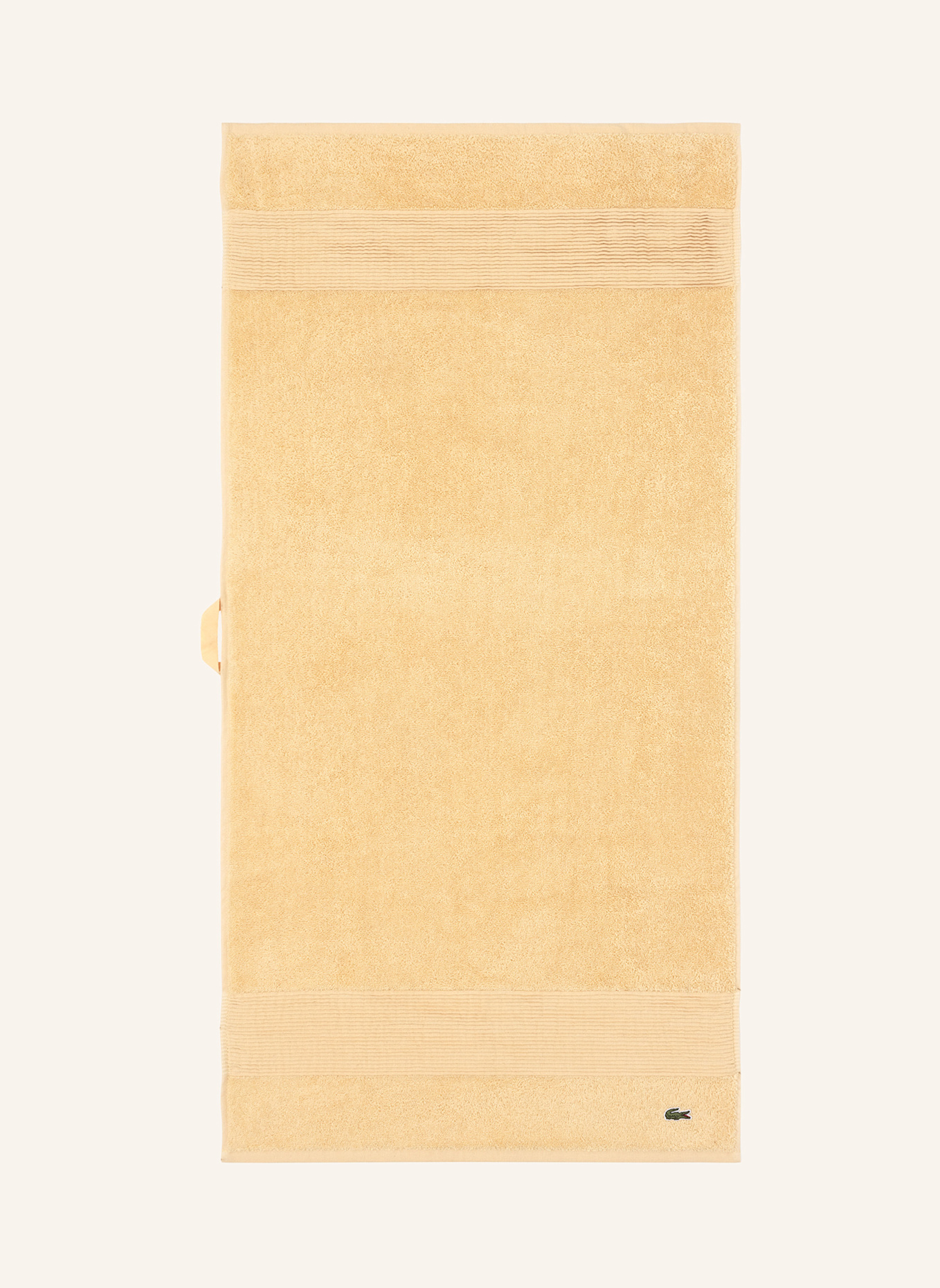 LACOSTE Handtuch 2er Set LLECROCO: BEIGE
