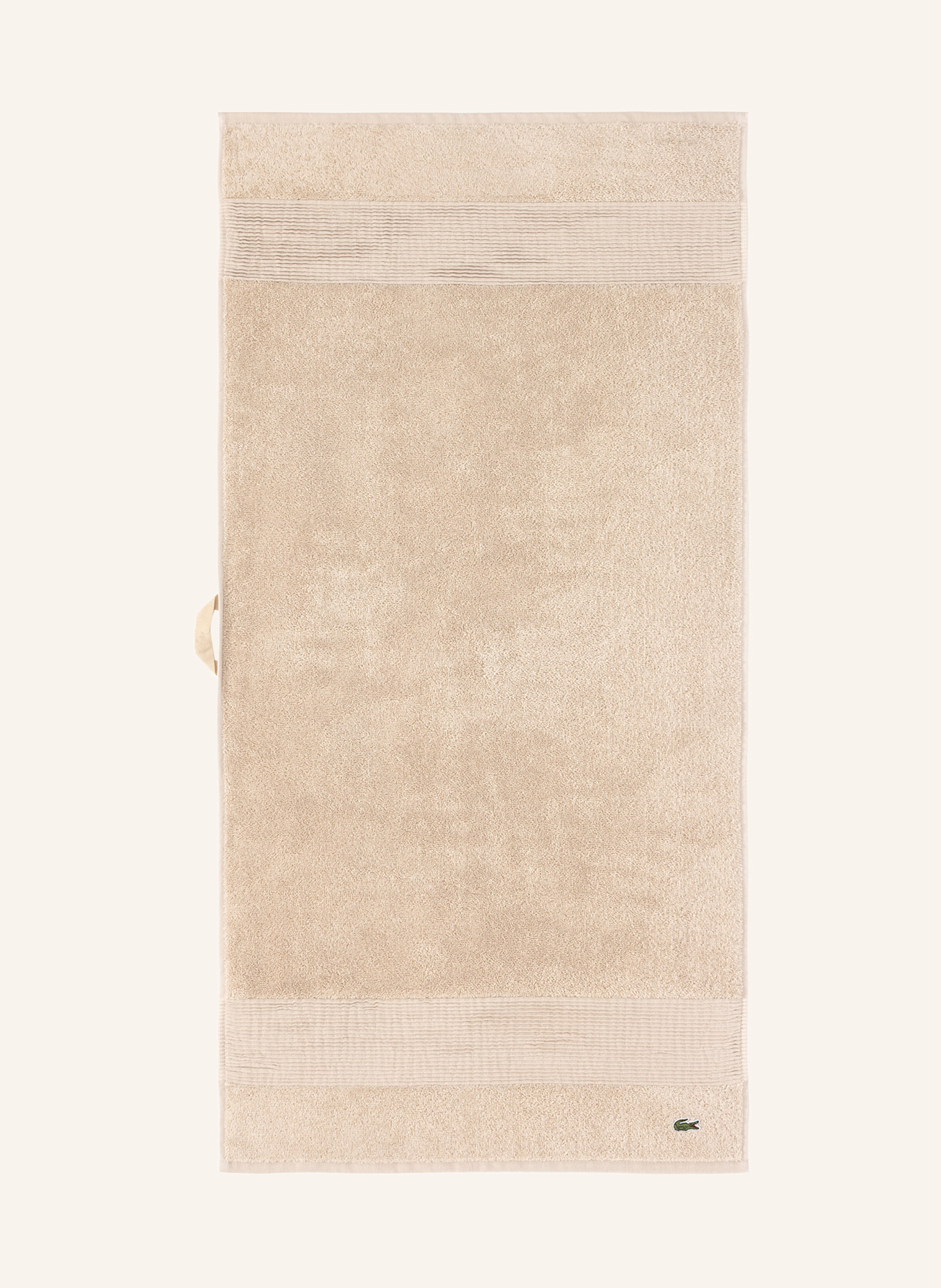 LACOSTE Handtuch 2er Set LLECROCO: BRAUN