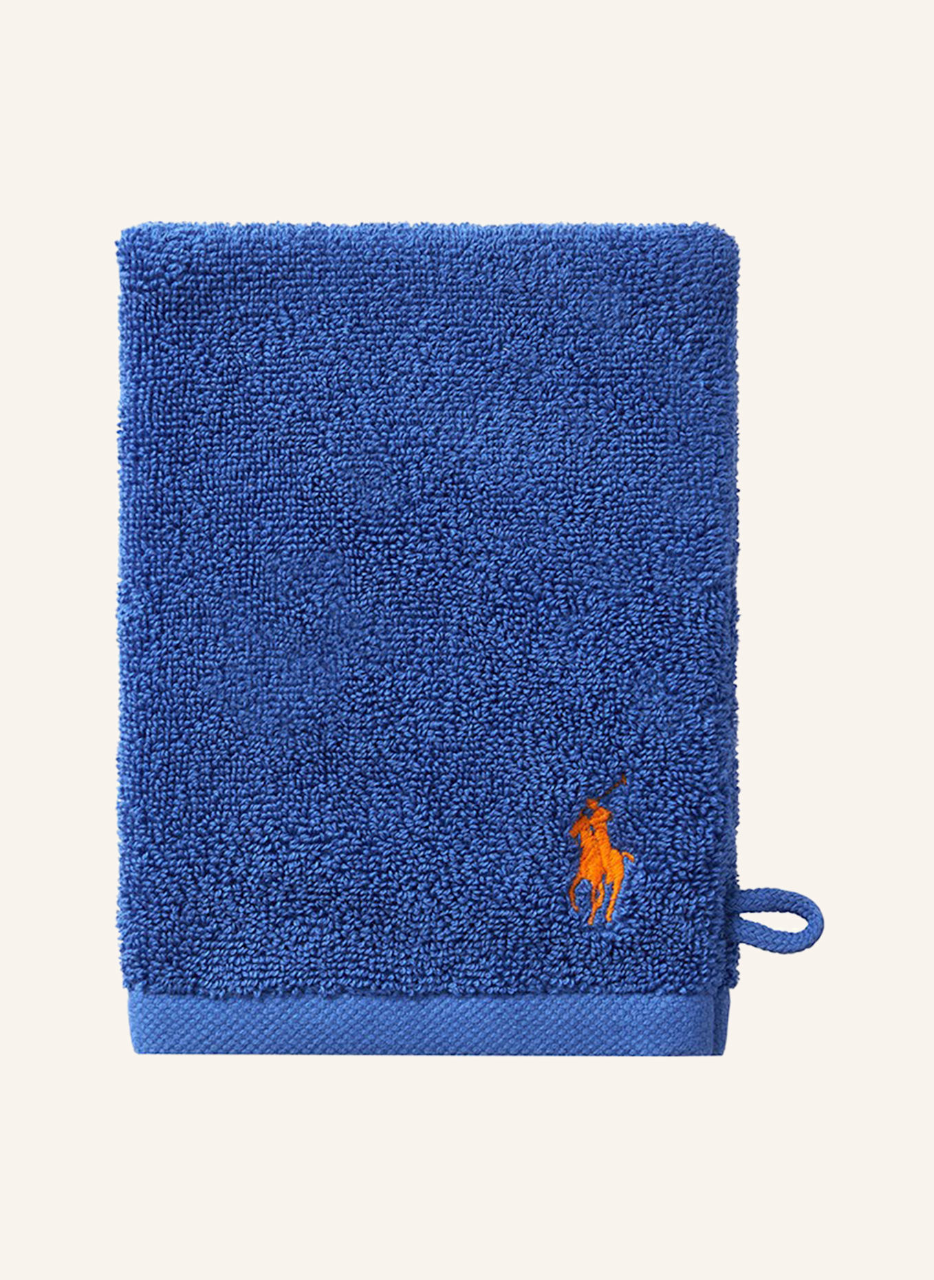 RALPH LAUREN HOME Waschhandschuh 4er Set POLOPLAYER: BLAU