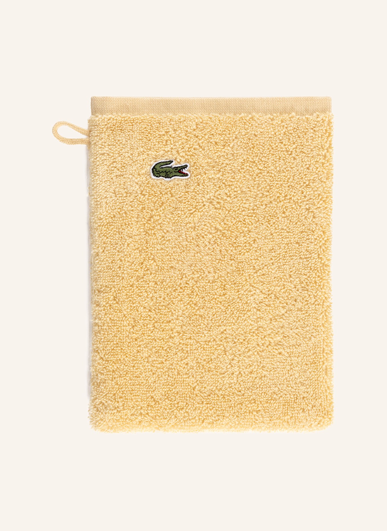 LACOSTE Waschhandschuh 4er Set LLECROCO: BEIGE