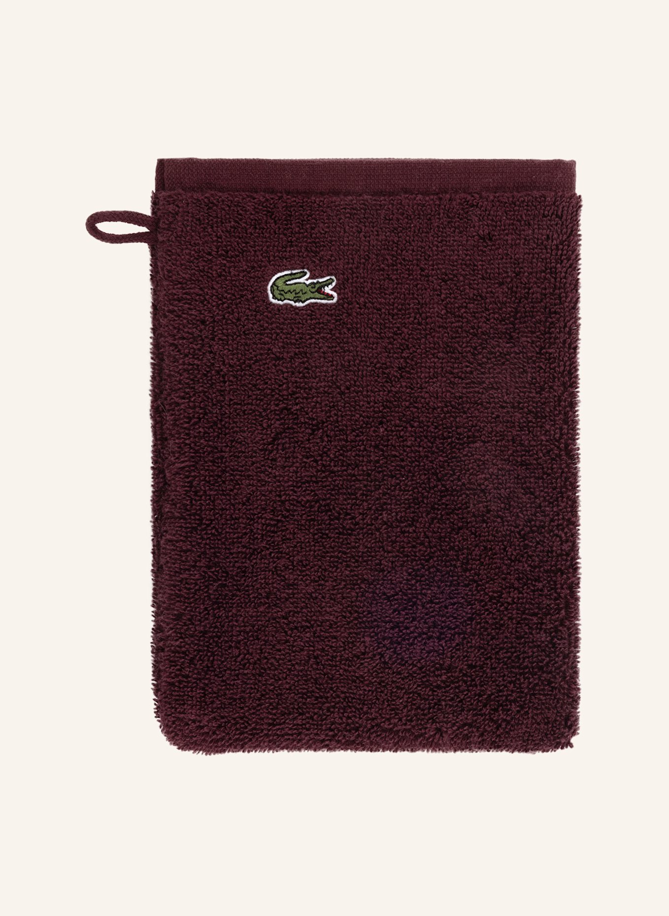 LACOSTE Waschhandschuh 4er Set LLECROCO: ROT