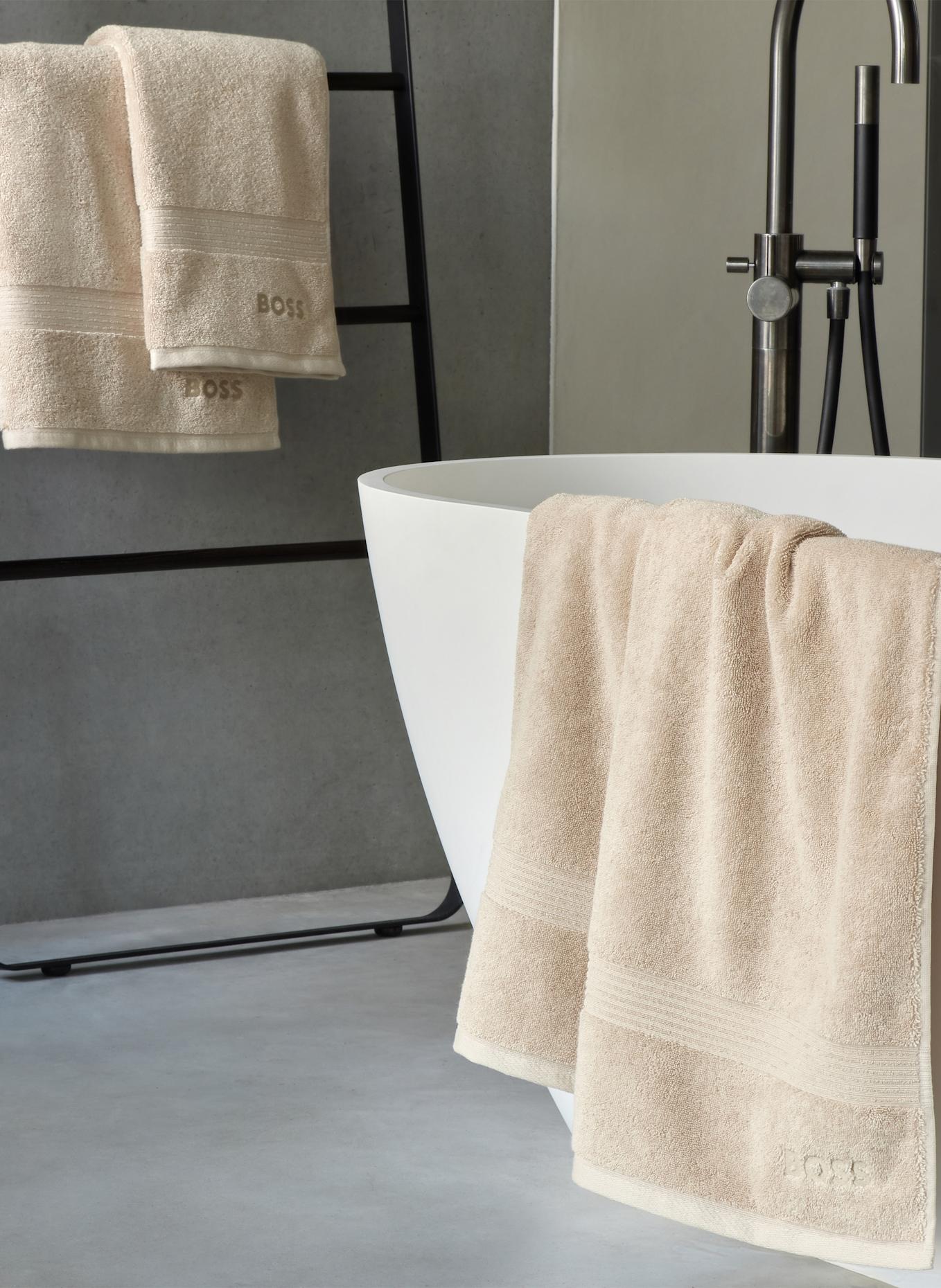 BOSS Waschlappen 4er Set LOFT: BEIGE