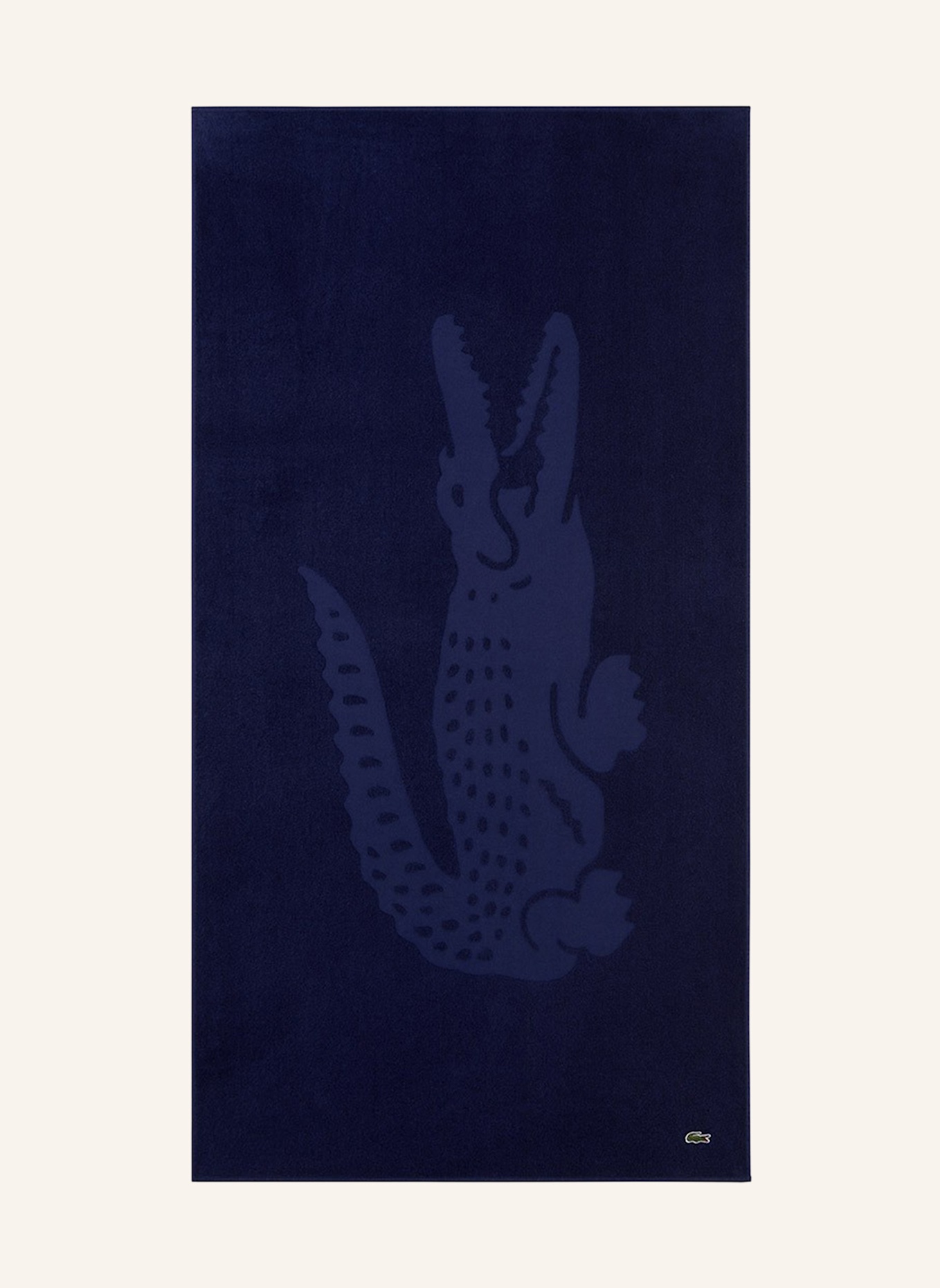 LACOSTE Strandtuch LSPORT: DUNKELBLAU