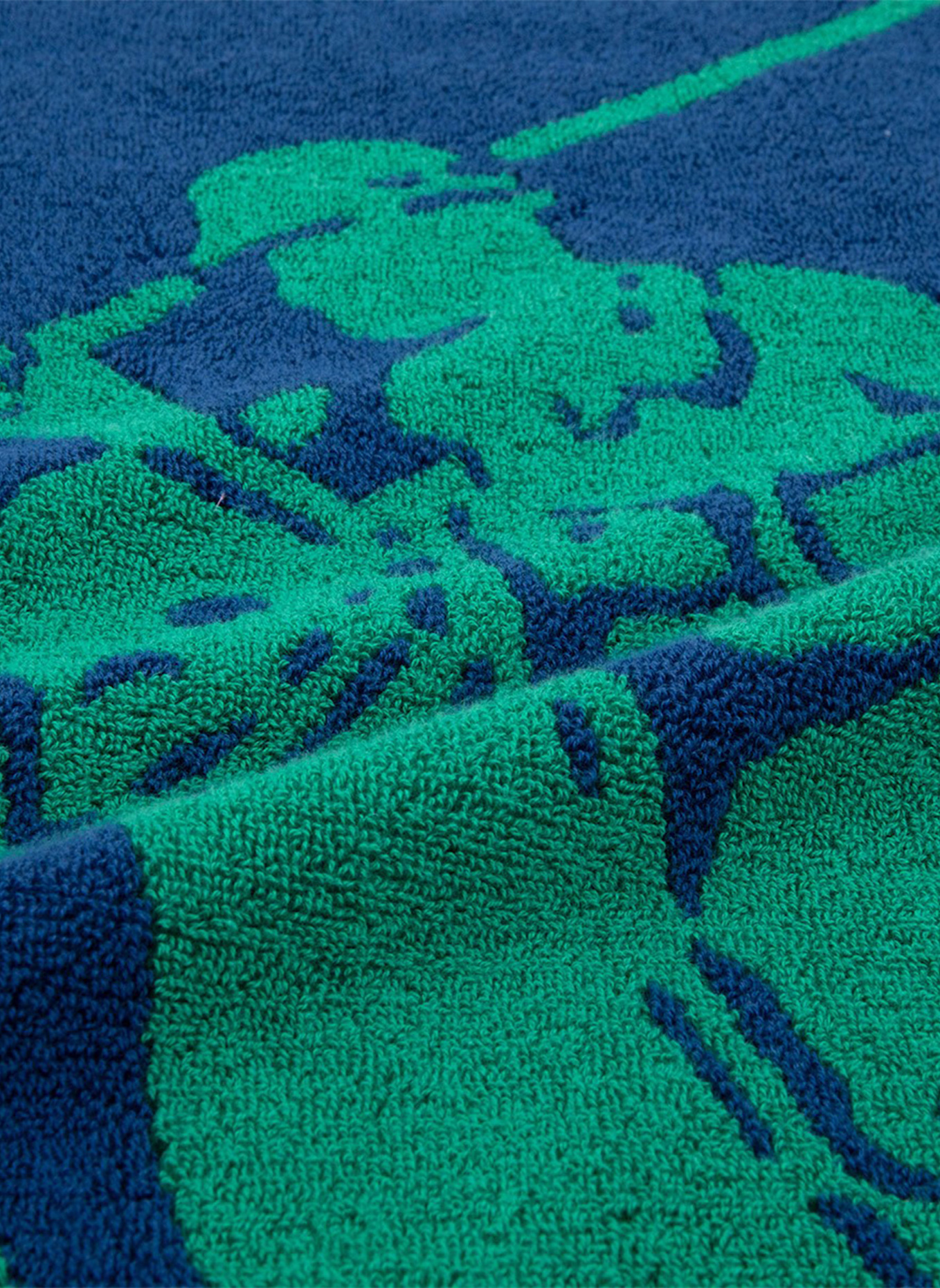 RALPH LAUREN HOME Strandtuch POLOJACQ: DUNKELBLAU/ GRÜN
