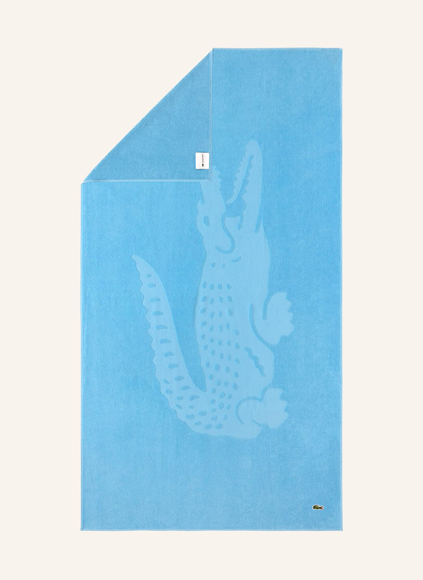 LACOSTE Strandtuch LSPORT: HELLBLAU