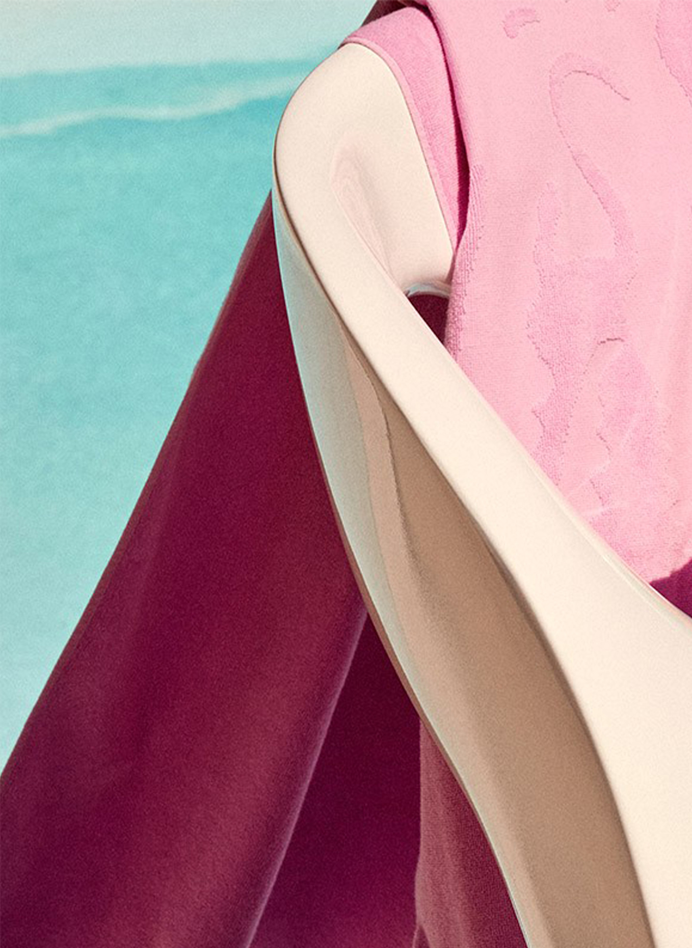 LACOSTE Strandtuch LSPORT: ROSA