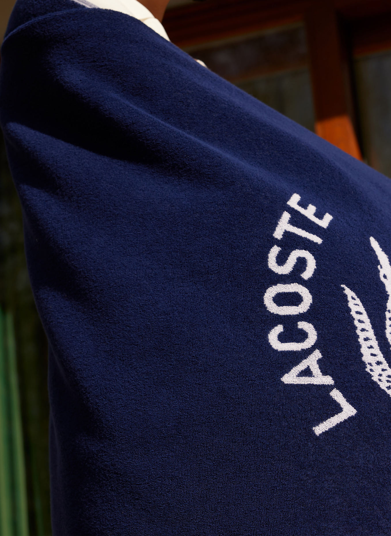 LACOSTE Strandtuch LORIGINE: DUNKELBLAU