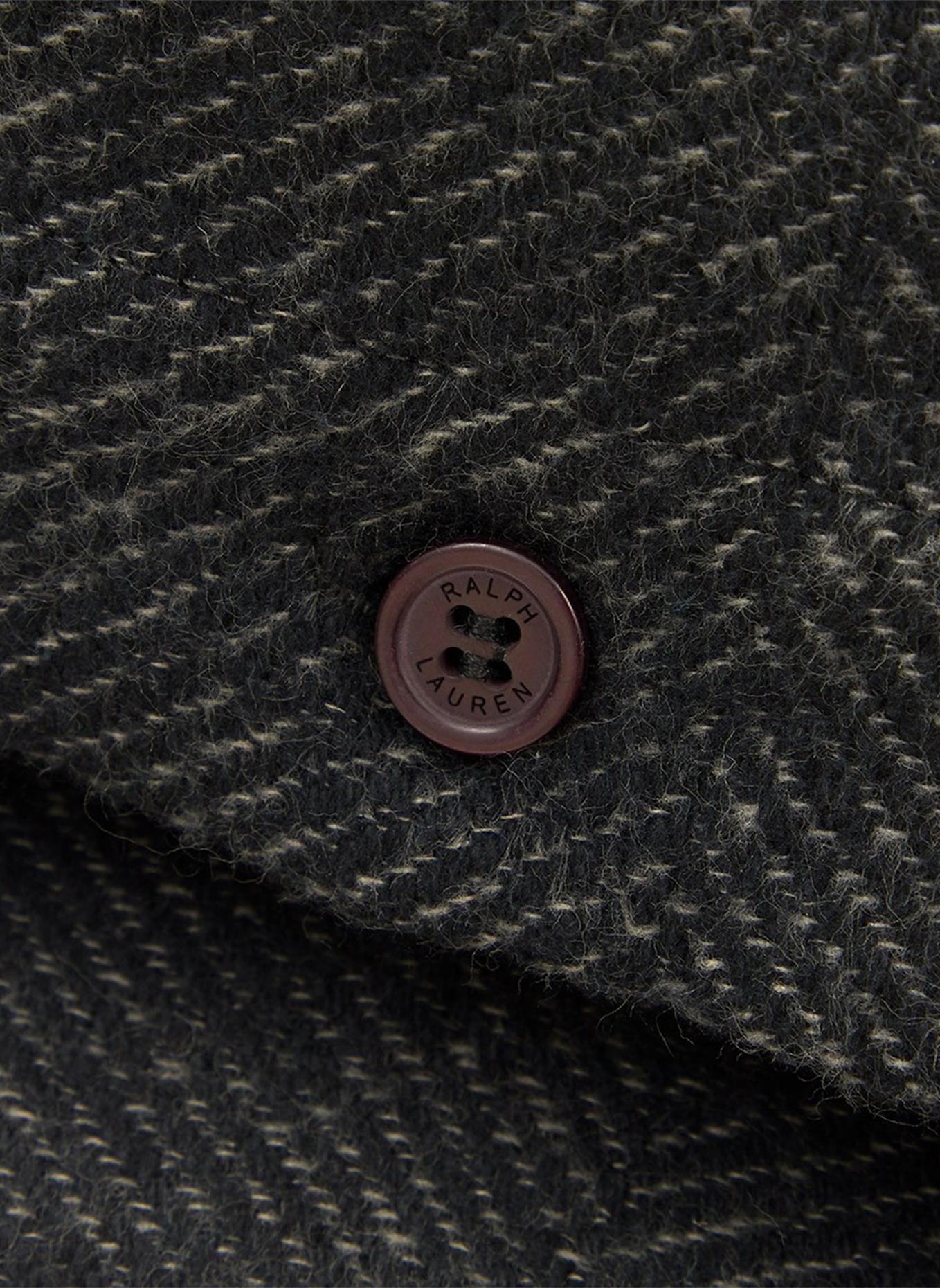 RALPH LAUREN HOME Dekokissenhülle GABLE: DUNKELGRAU