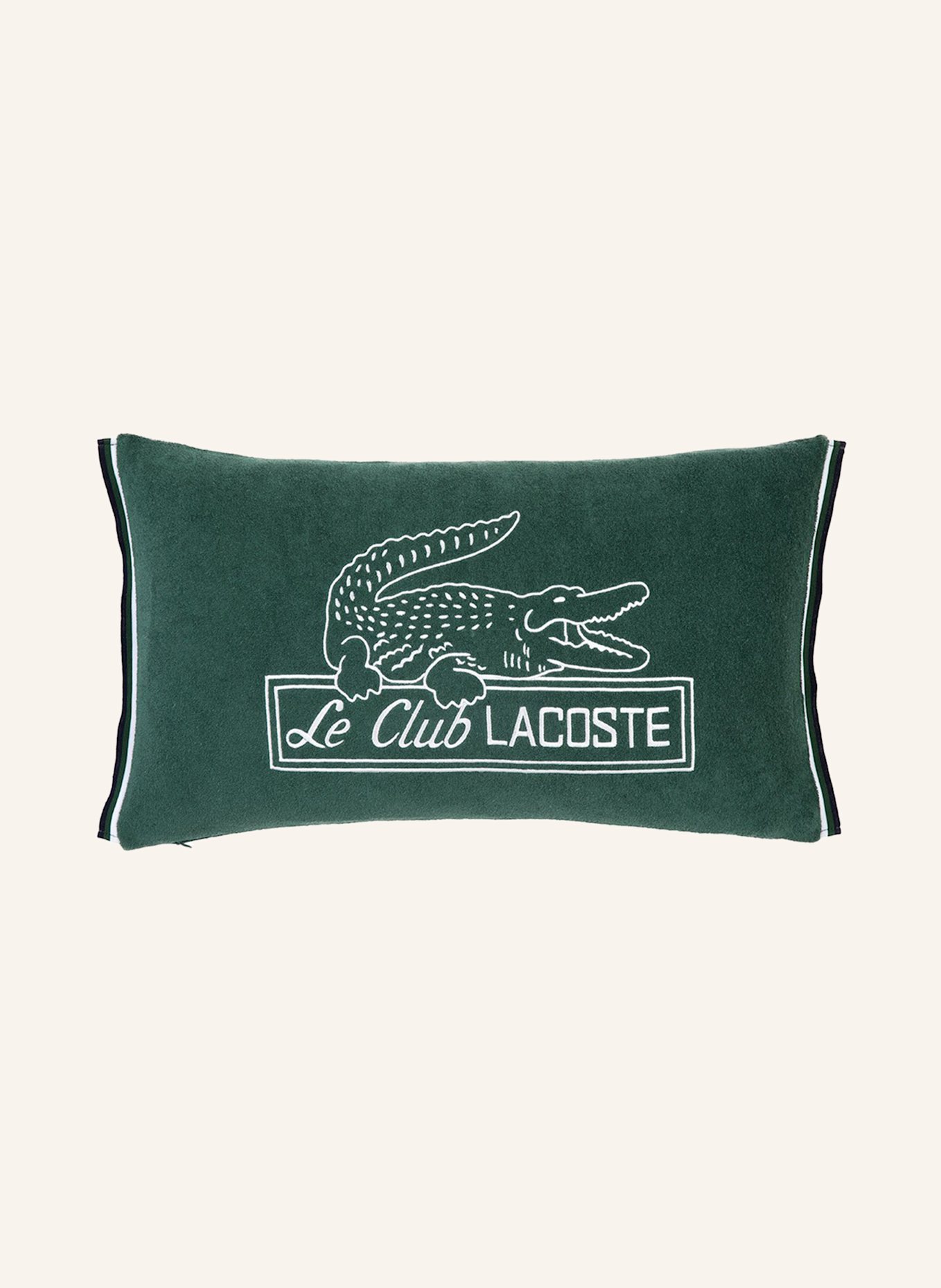 LACOSTE Dekokissenhülle LLECLUB: GRÜN