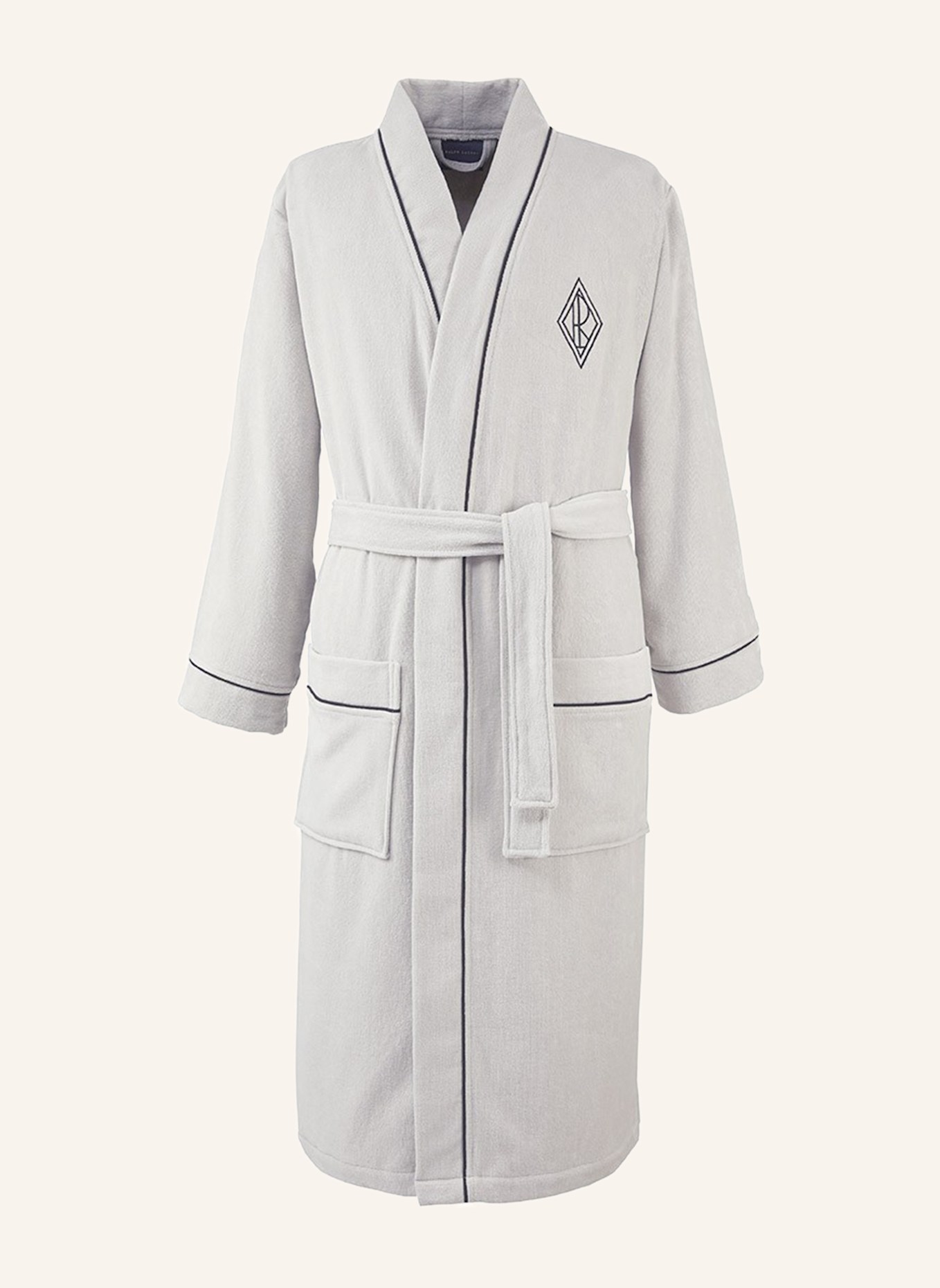 RALPH LAUREN HOME Bademantel PARKROW: WEISS