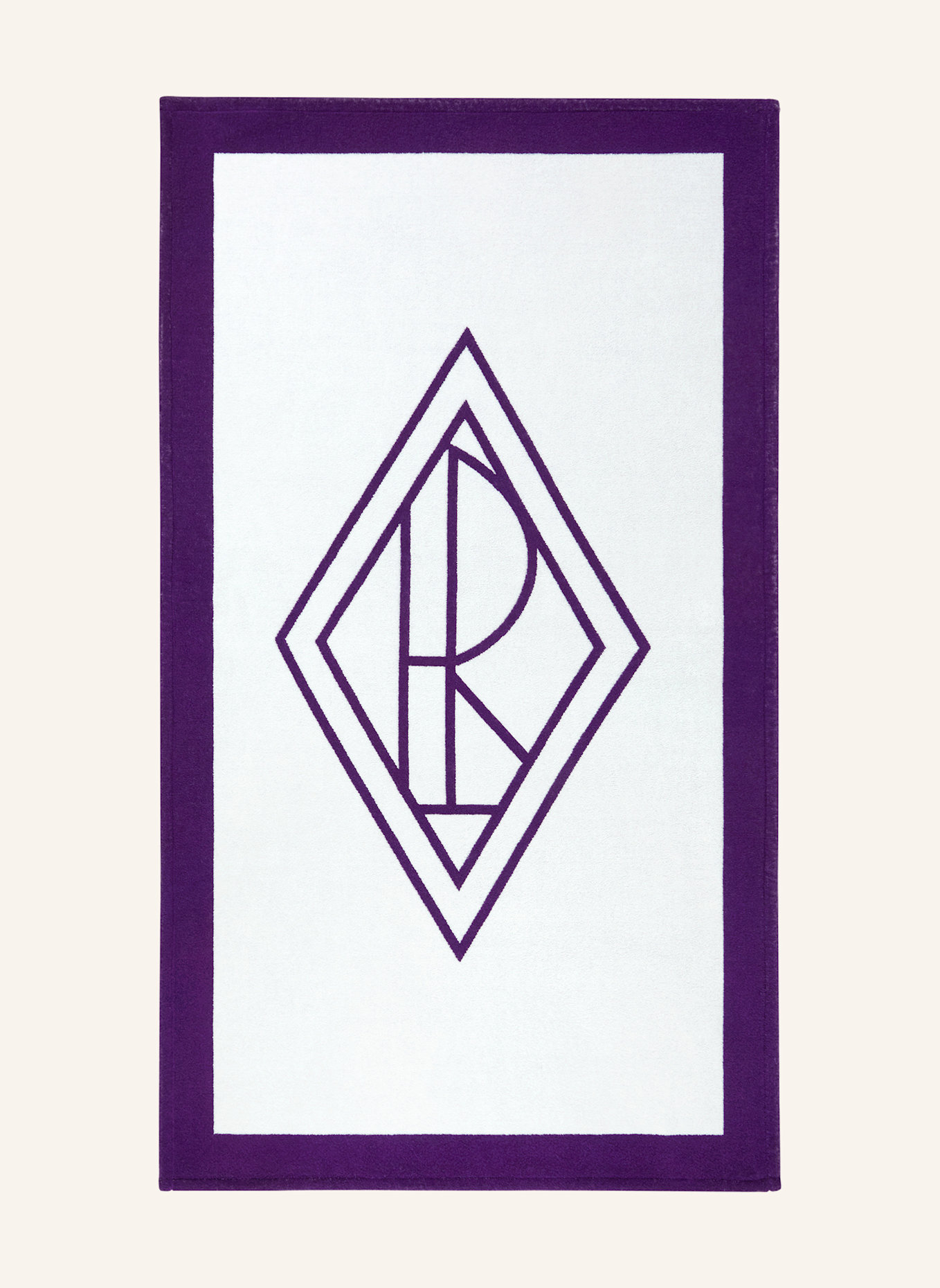 RALPH LAUREN HOME Strandtuch BLAIR: WEISS/ LILA