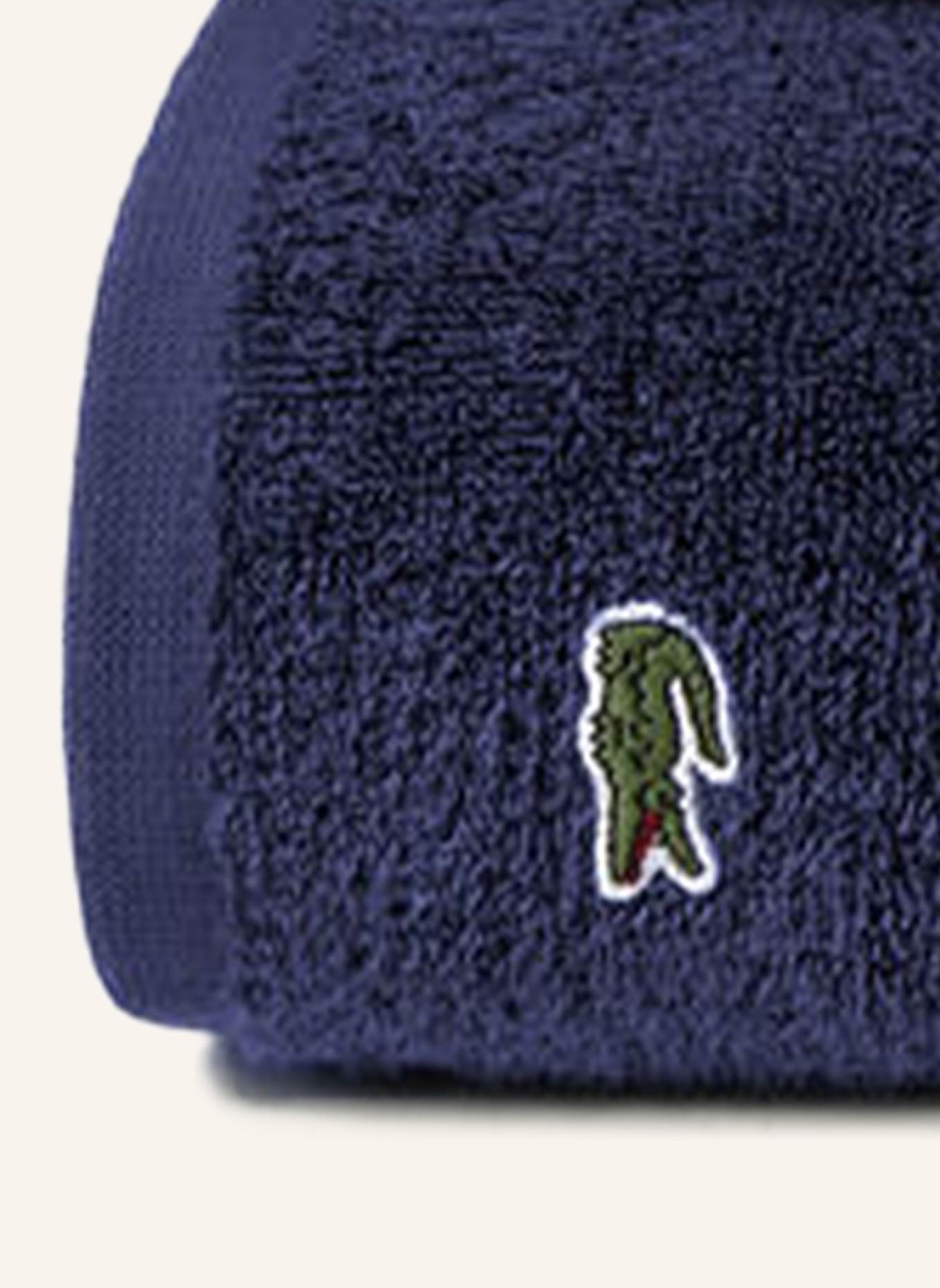 LACOSTE Handtuch LLECROCO: DUNKELBLAU