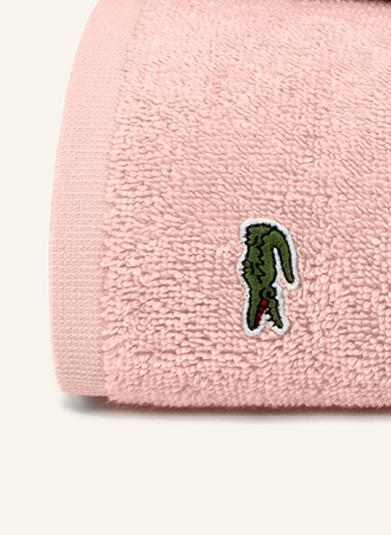 LACOSTE Handtuch LLECROCO: ROSA