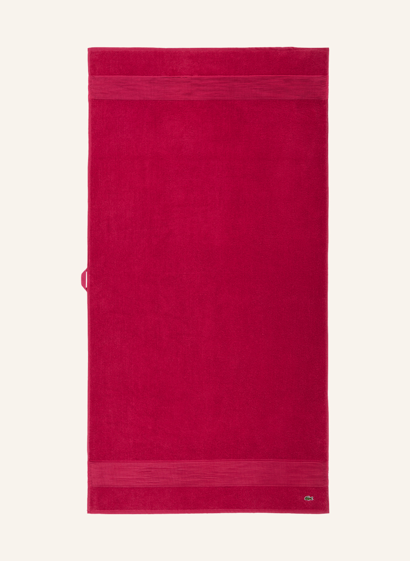 LACOSTE Duschtuch LLECROCO: FUCHSIA
