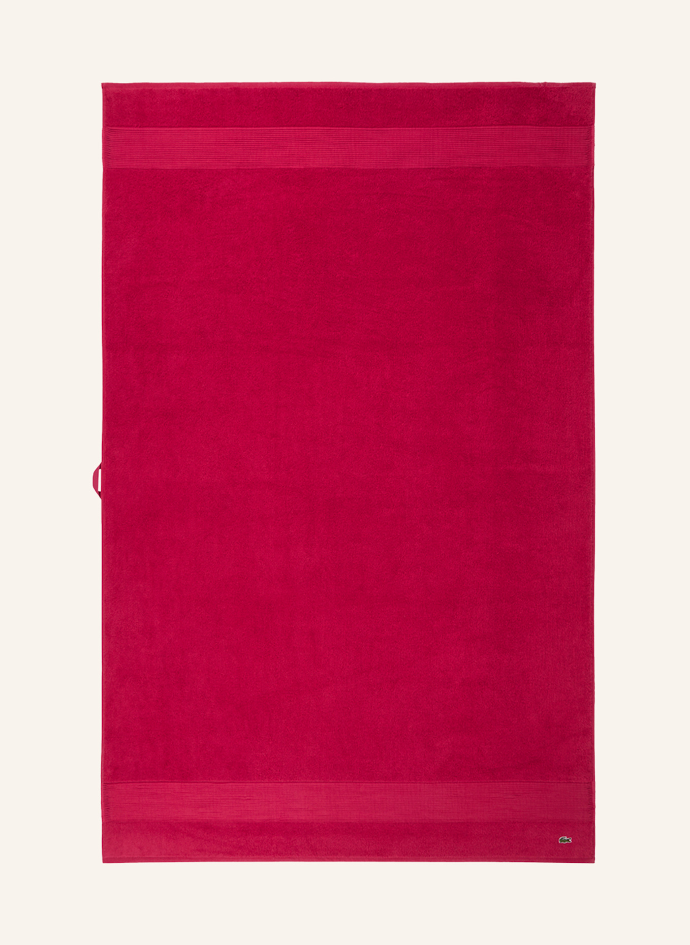 LACOSTE Badetuch LLECROCO: FUCHSIA