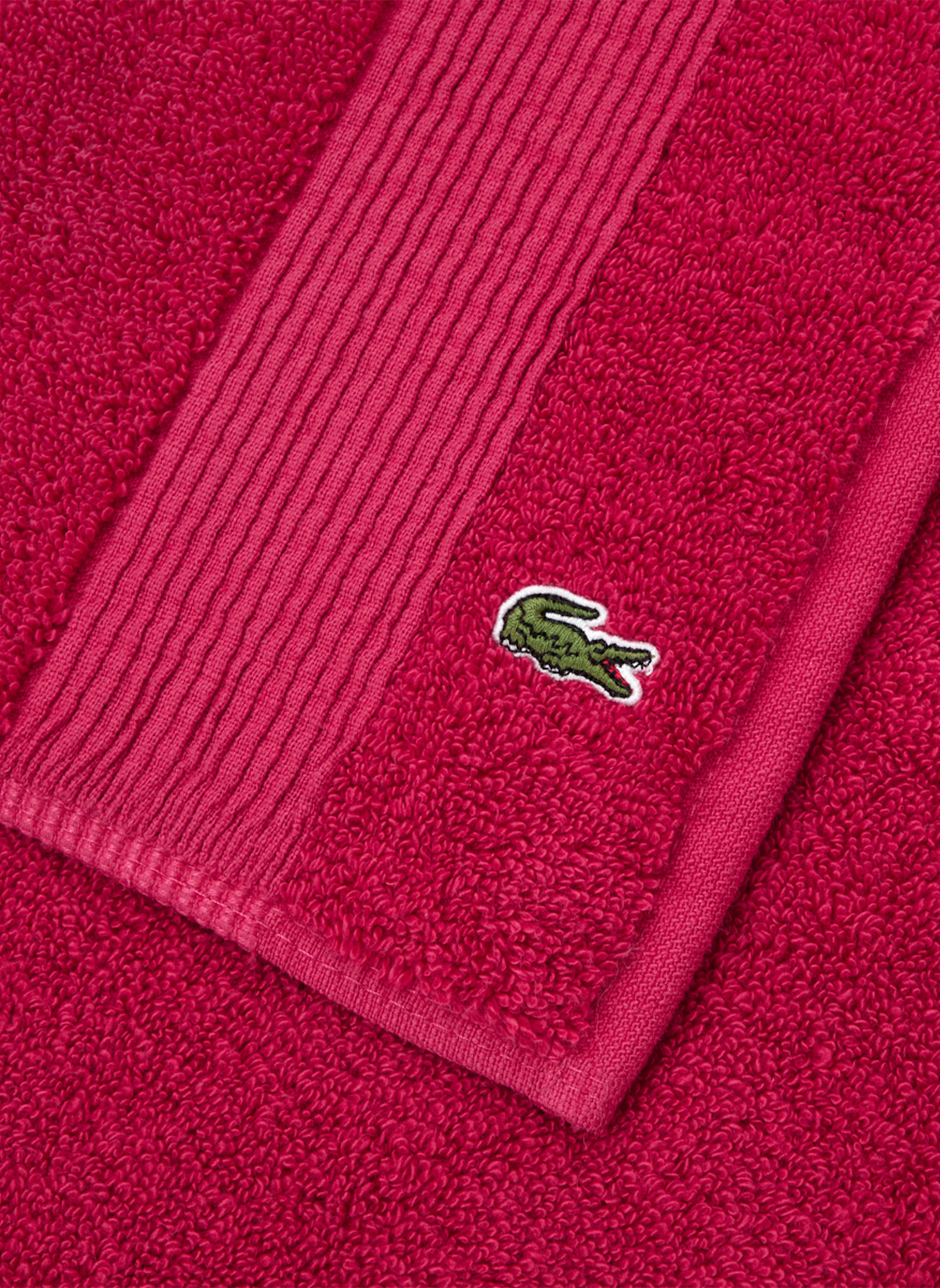 LACOSTE Badematte LLECROCO: FUCHSIA