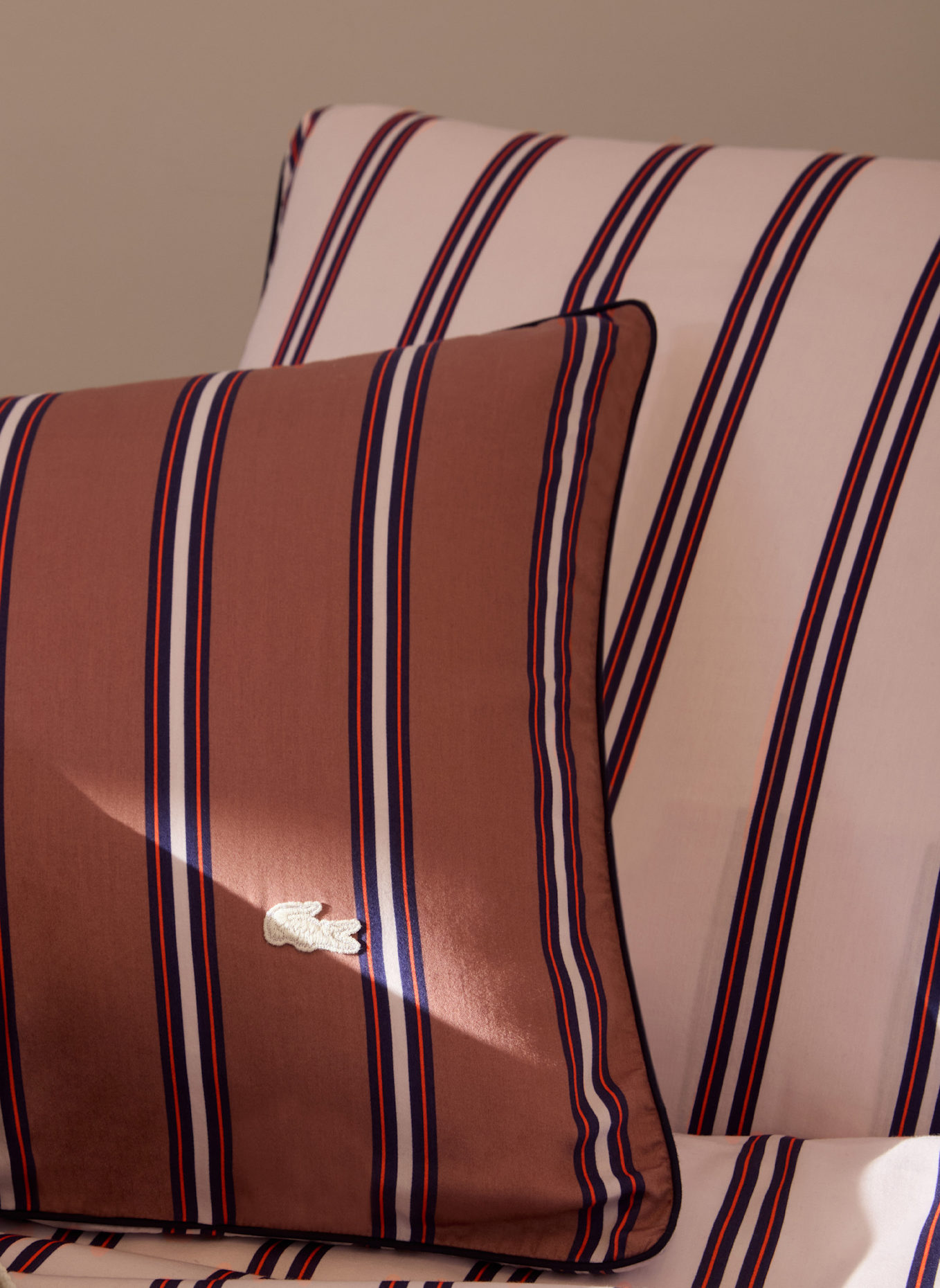 LACOSTE Bettwäsche Set LRIVIERA: DUNKELORANGE