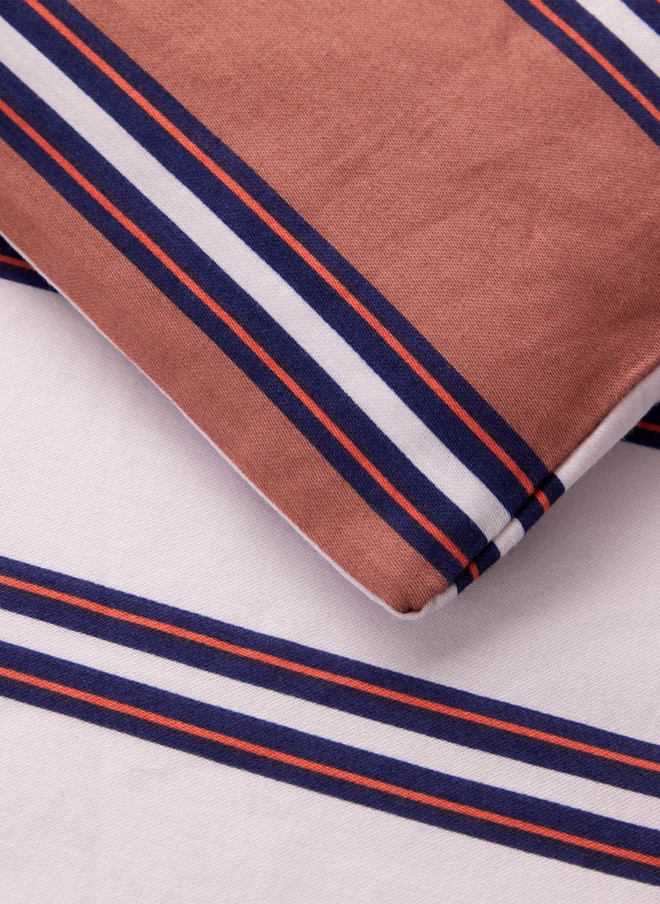 LACOSTE Bettwäsche Set LRIVIERA: DUNKELORANGE