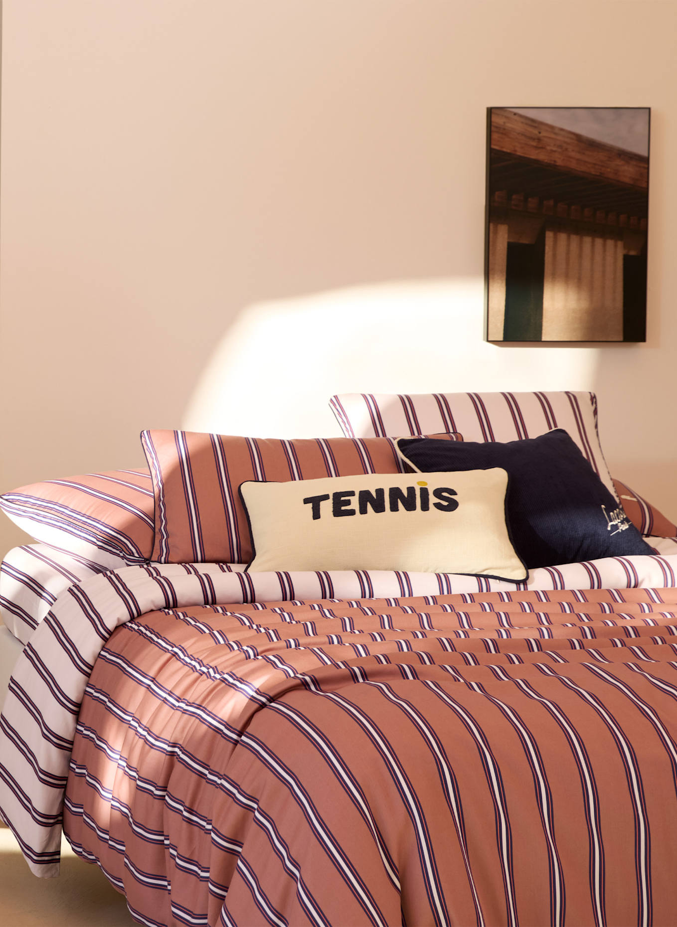 LACOSTE Bettwäsche Set LRIVIERA: DUNKELORANGE