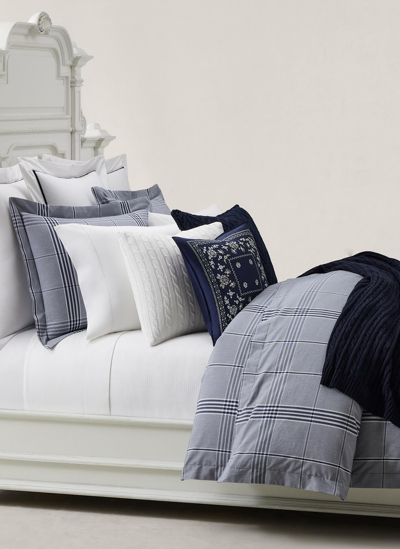 RALPH LAUREN HOME Bettwäsche Set AUGUST: DUNKELBLAU