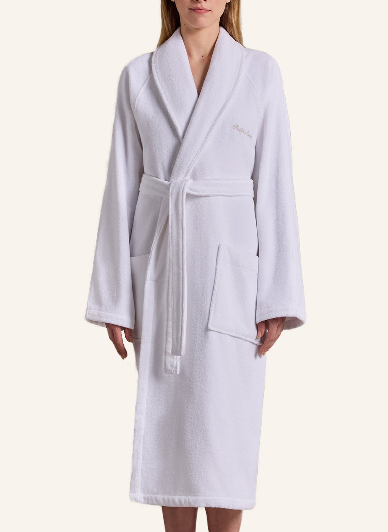 RALPH LAUREN HOME Bademantel DULANEY: WEISS