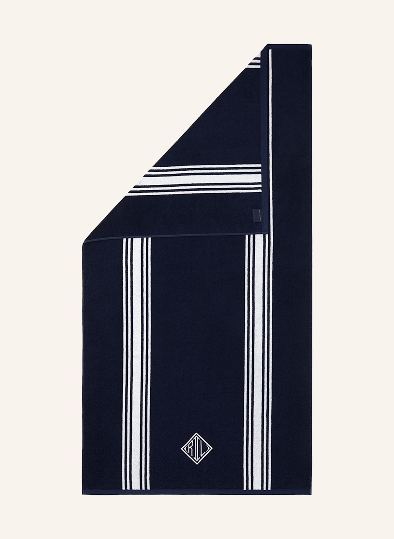 RALPH LAUREN HOME Strandtuch HALLIE: DUNKELBLAU