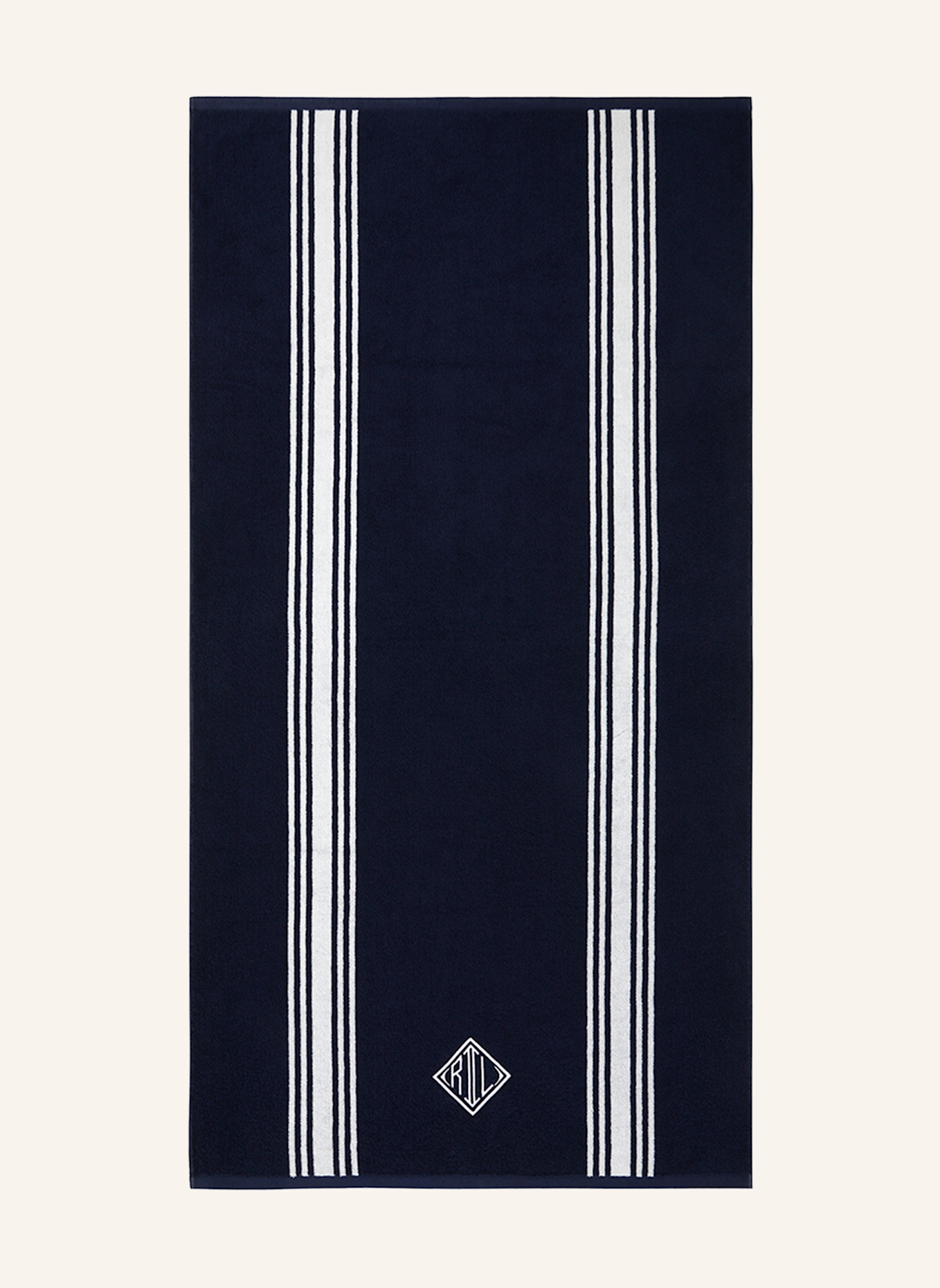 RALPH LAUREN HOME Strandtuch HALLIE: DUNKELBLAU