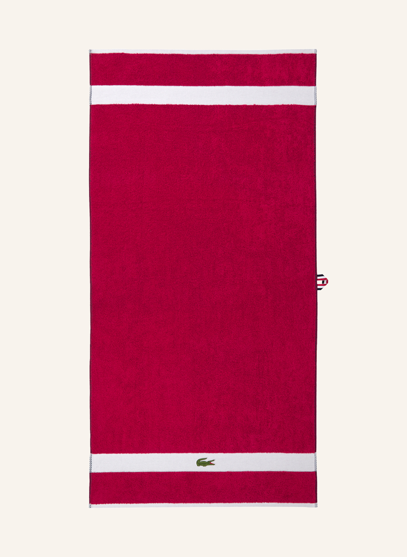 LACOSTE Duschtuch LCASUAL: FUCHSIA