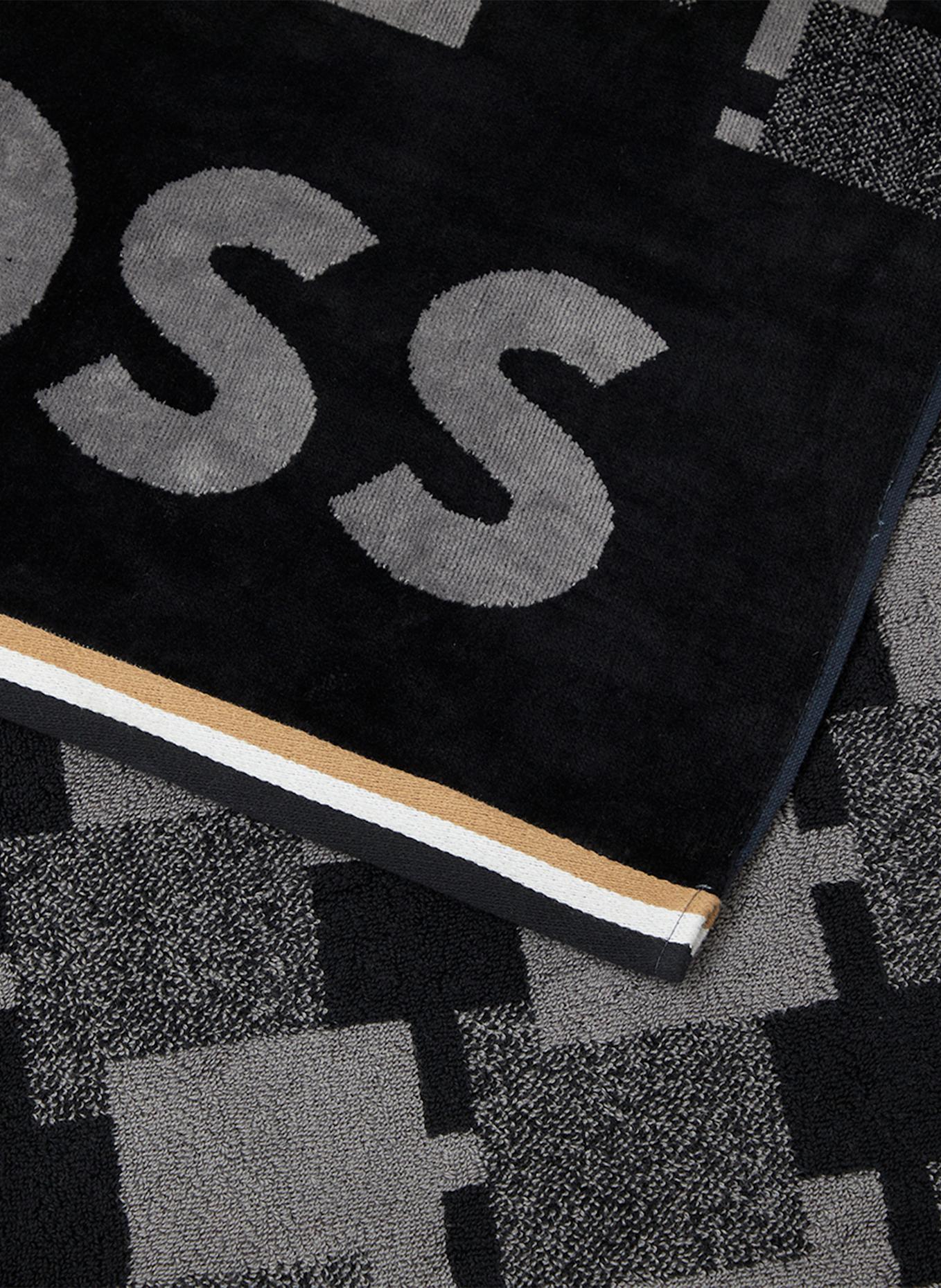 BOSS Strandtuch CUBO: SCHWARZ