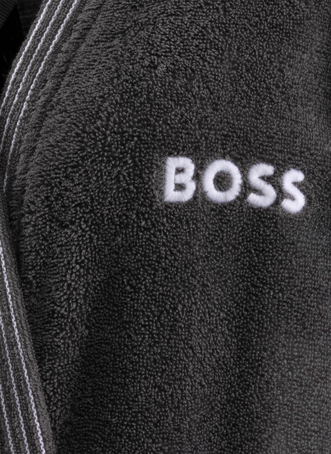 BOSS Bademantel EDGE: DUNKELGRAU