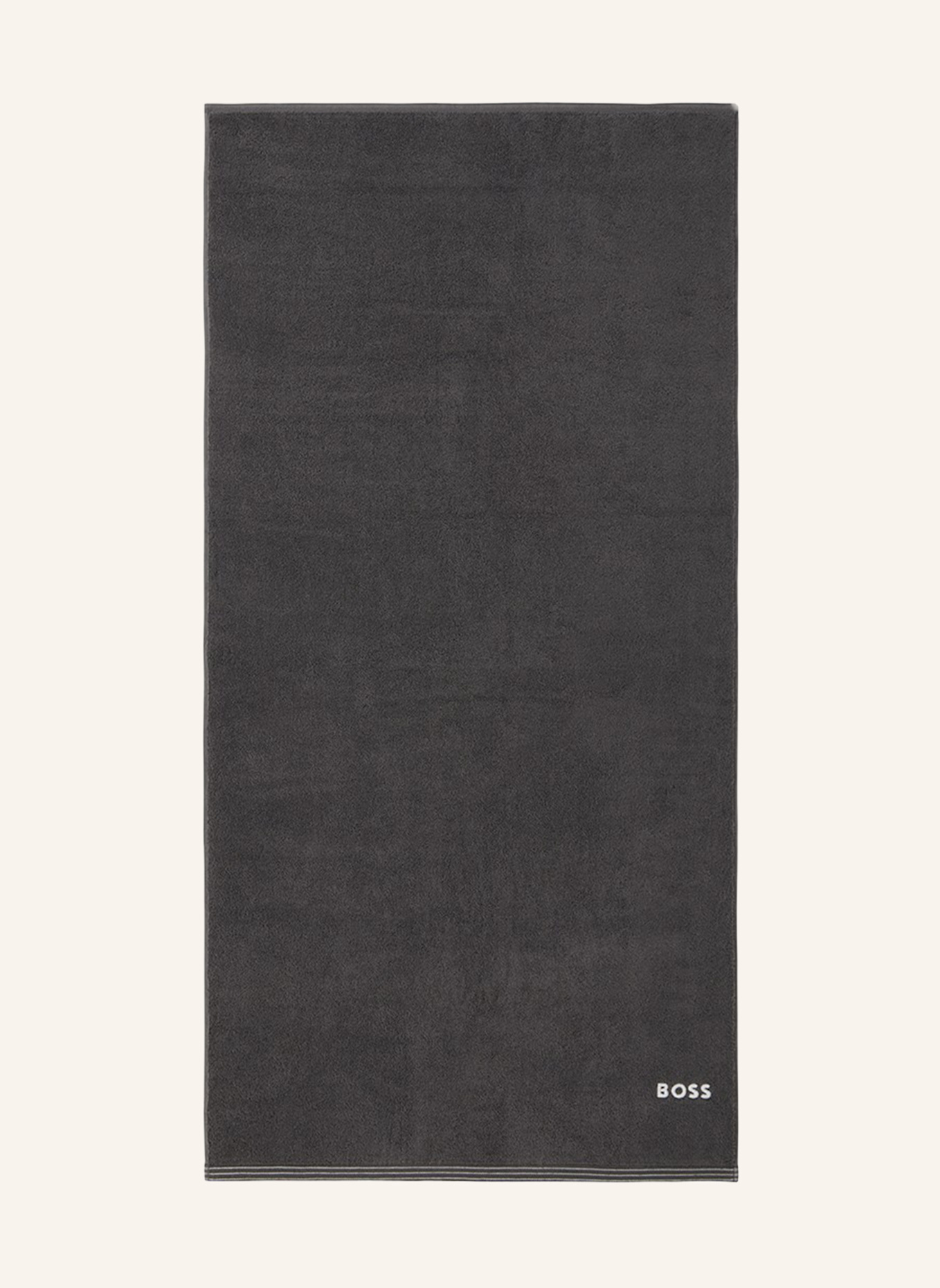 BOSS Duschtuch EDGE: DUNKELGRAU