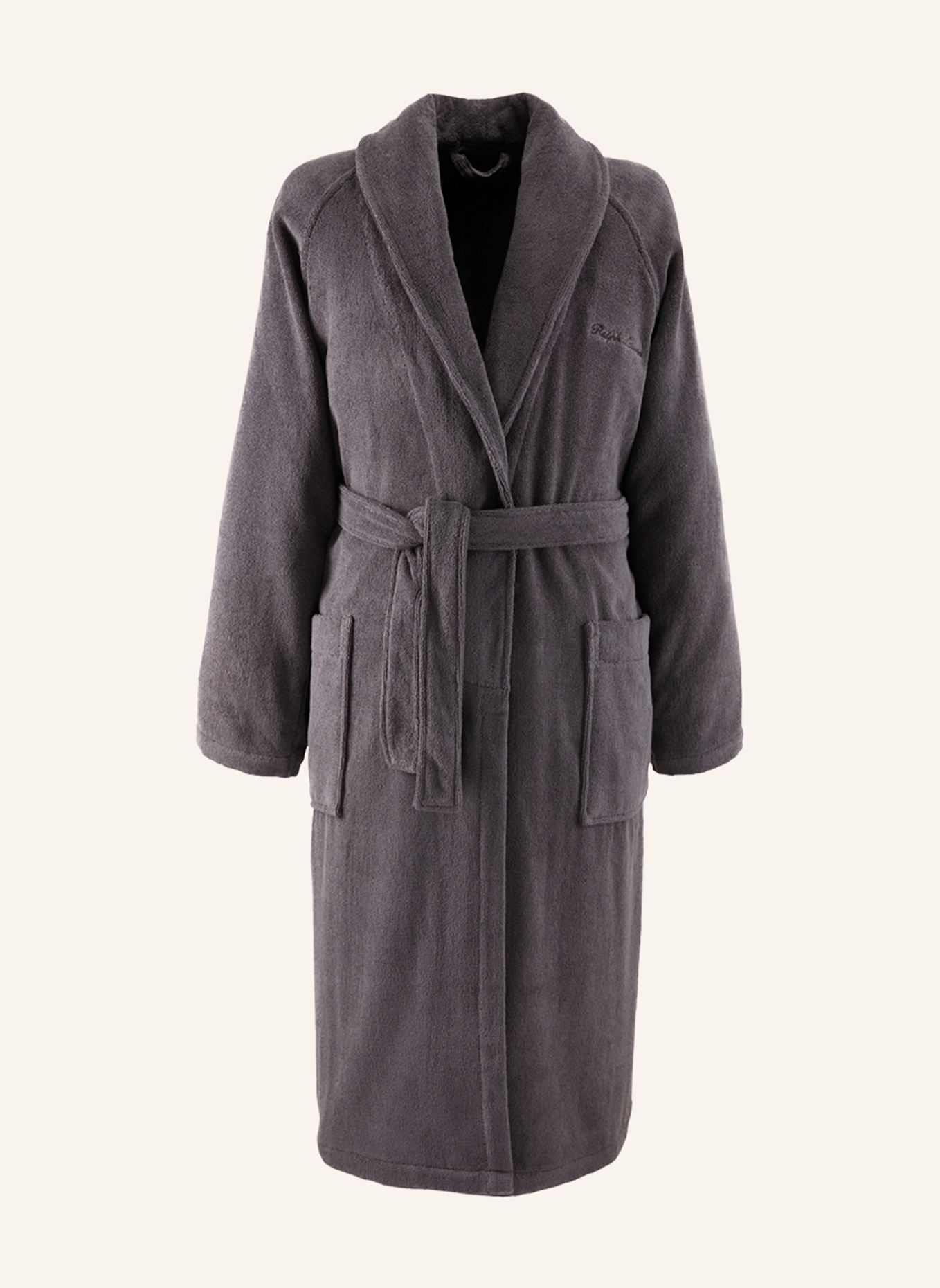 RALPH LAUREN HOME Bademantel DULANEY: DUNKELGRAU