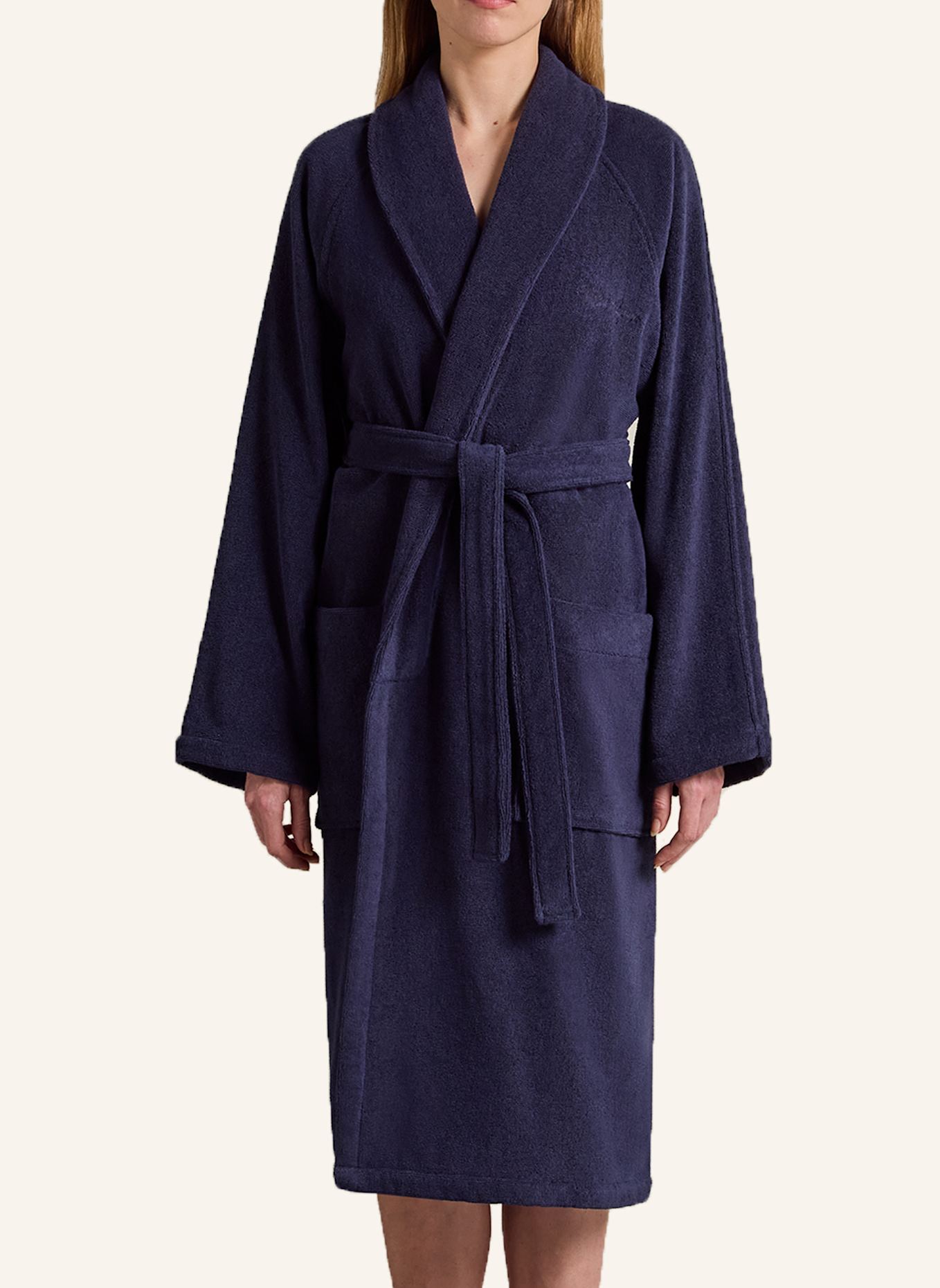 RALPH LAUREN HOME Bademantel DULANEY: DUNKELBLAU