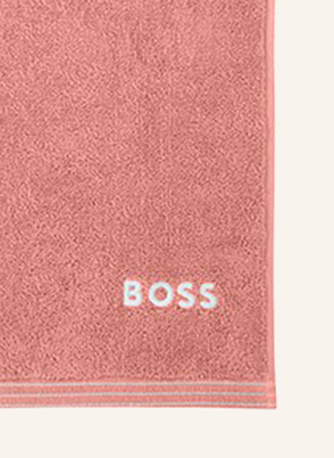 BOSS Duschtuch EDGE: ROSÉ