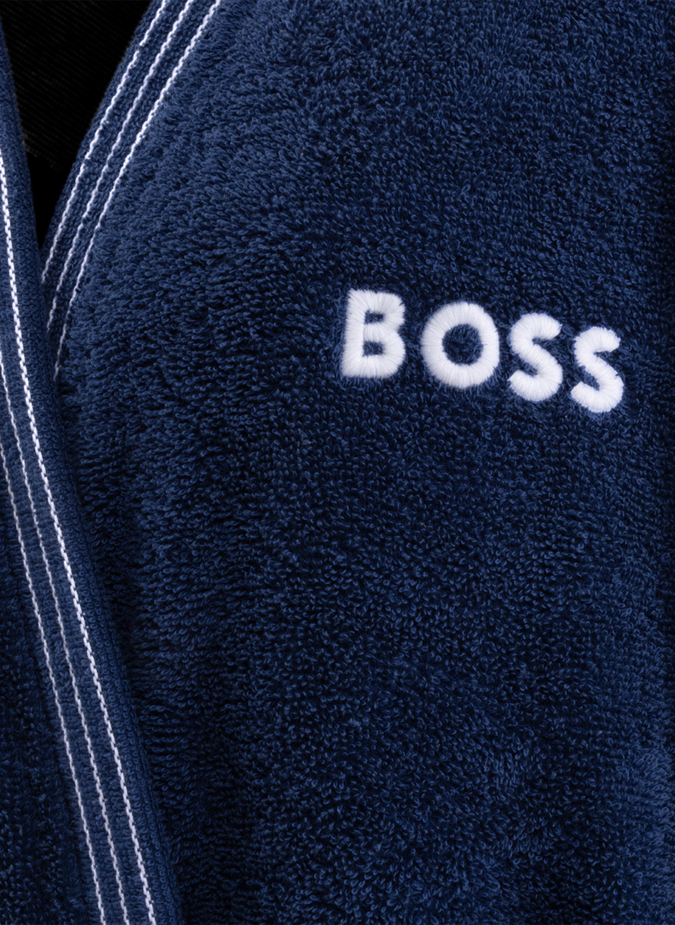 BOSS Bademantel EDGE: DUNKELBLAU