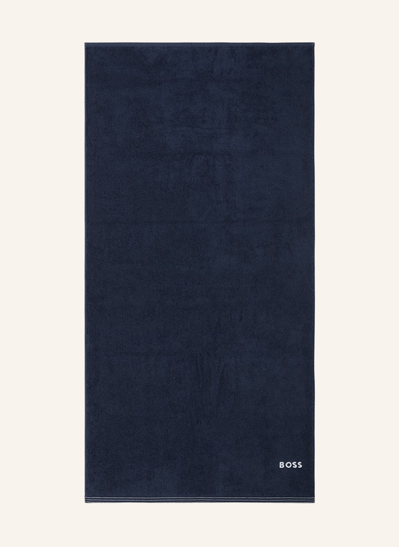 BOSS Duschtuch EDGE: DUNKELBLAU