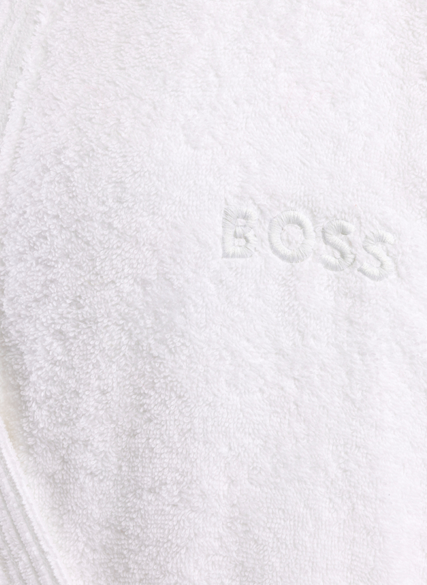 BOSS Bademantel EDGE: WEISS