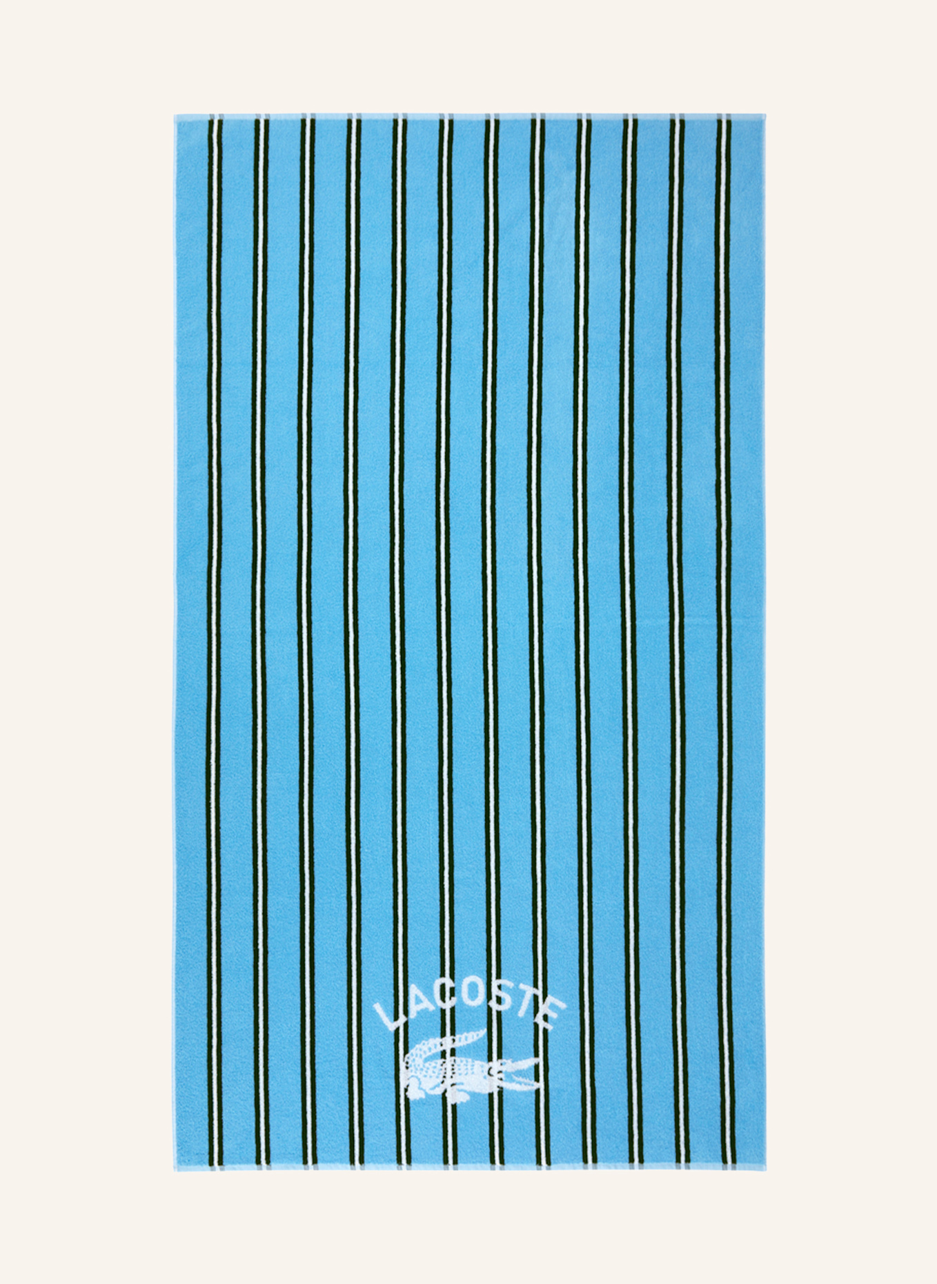 LACOSTE Strandtuch LSUNSTRI: BLAU