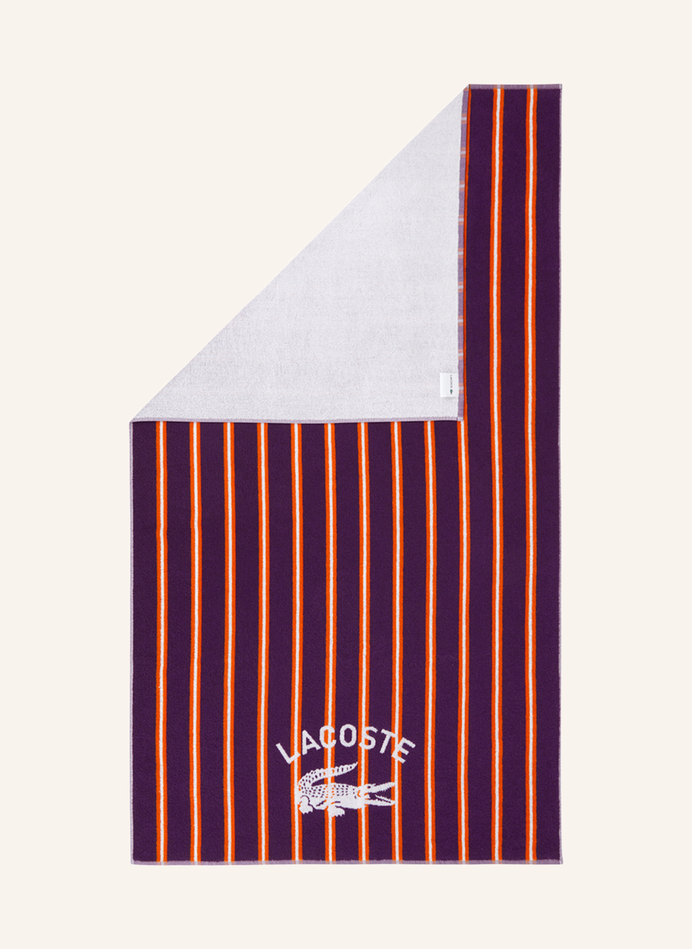 LACOSTE Strandtuch LSUNSTRI: DUNKELBLAU