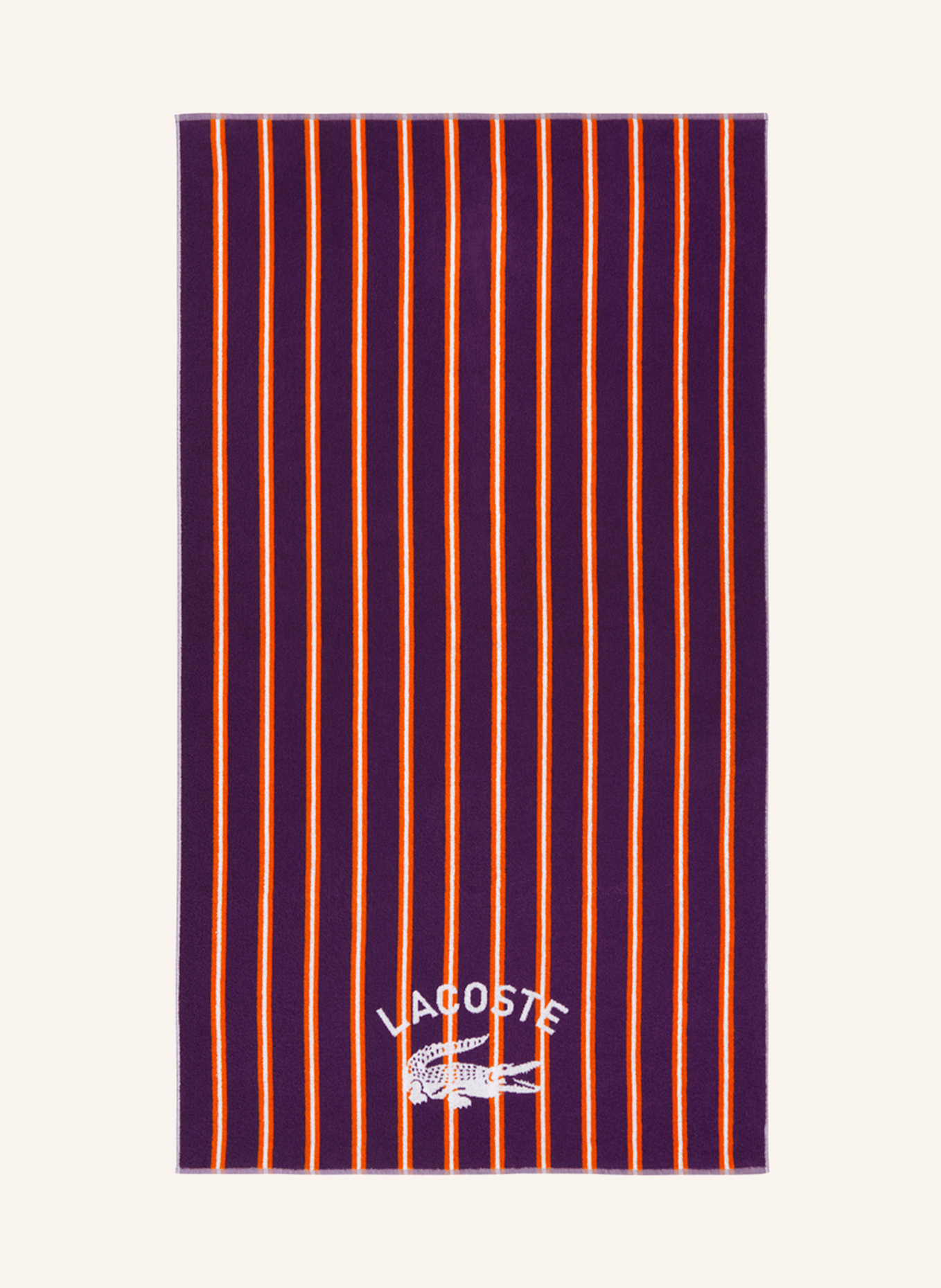 LACOSTE Strandtuch LSUNSTRI: DUNKELBLAU