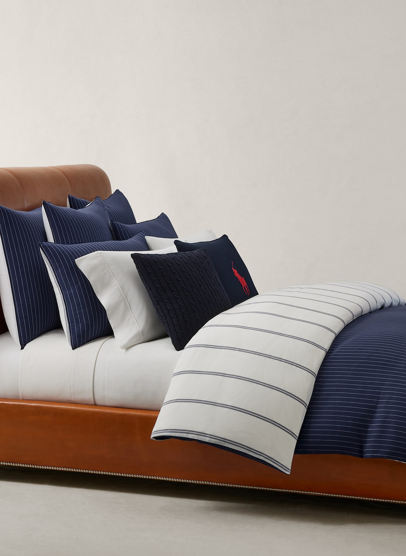 RALPH LAUREN HOME Bettwäsche Set KERRIGAN: DUNKELBLAU