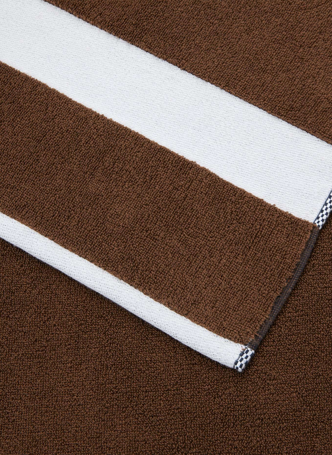 LACOSTE Handtuch LCASUAL: HELLBRAUN