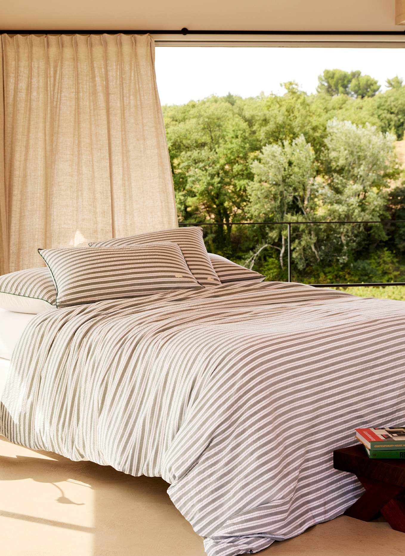 LACOSTE Bettwäsche Set LSEERLIN: DUNKELGRÜN