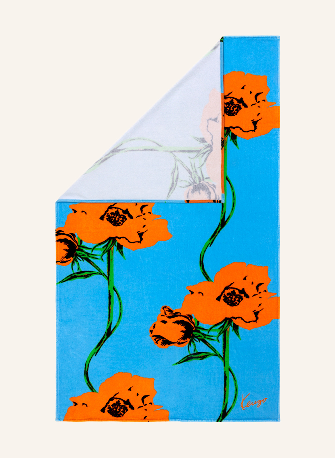 KENZO HOME Strandtuch KPOP: HELLBLAU