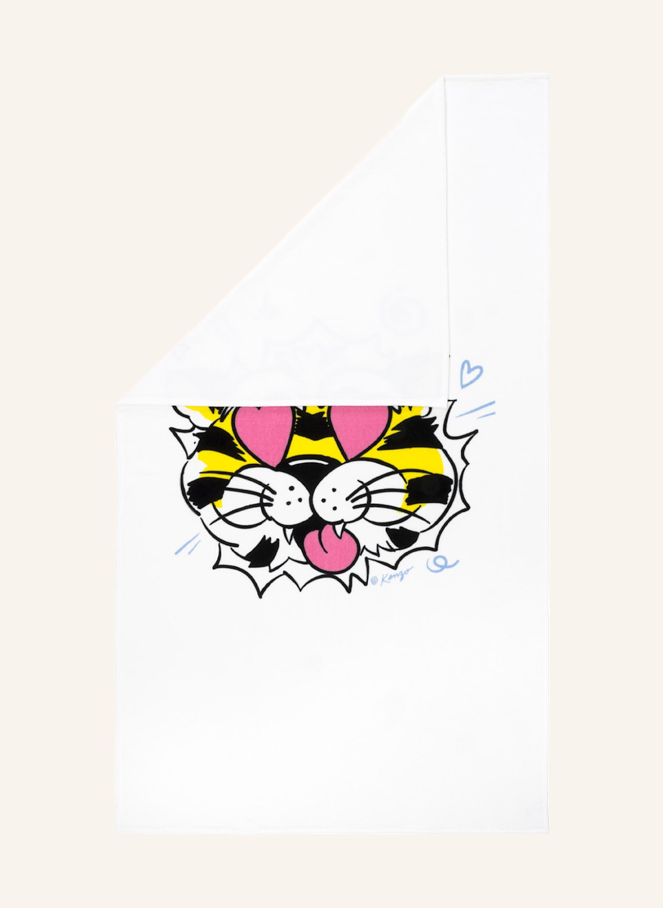 KENZO HOME Strandtuch KTIGERSM: WEISS