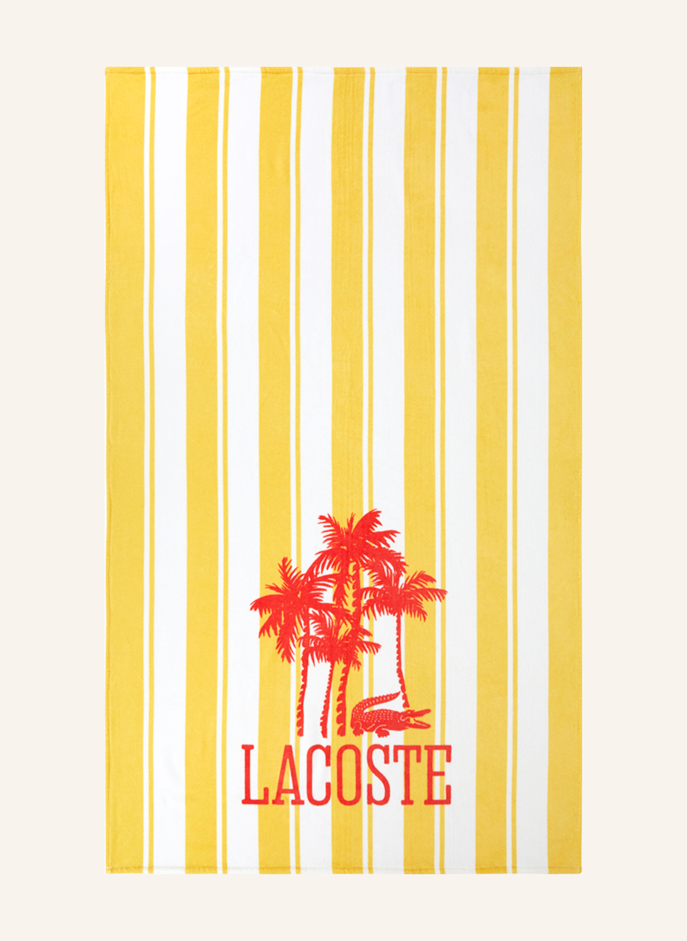 LACOSTE Strandtuch LFANCY: GELB