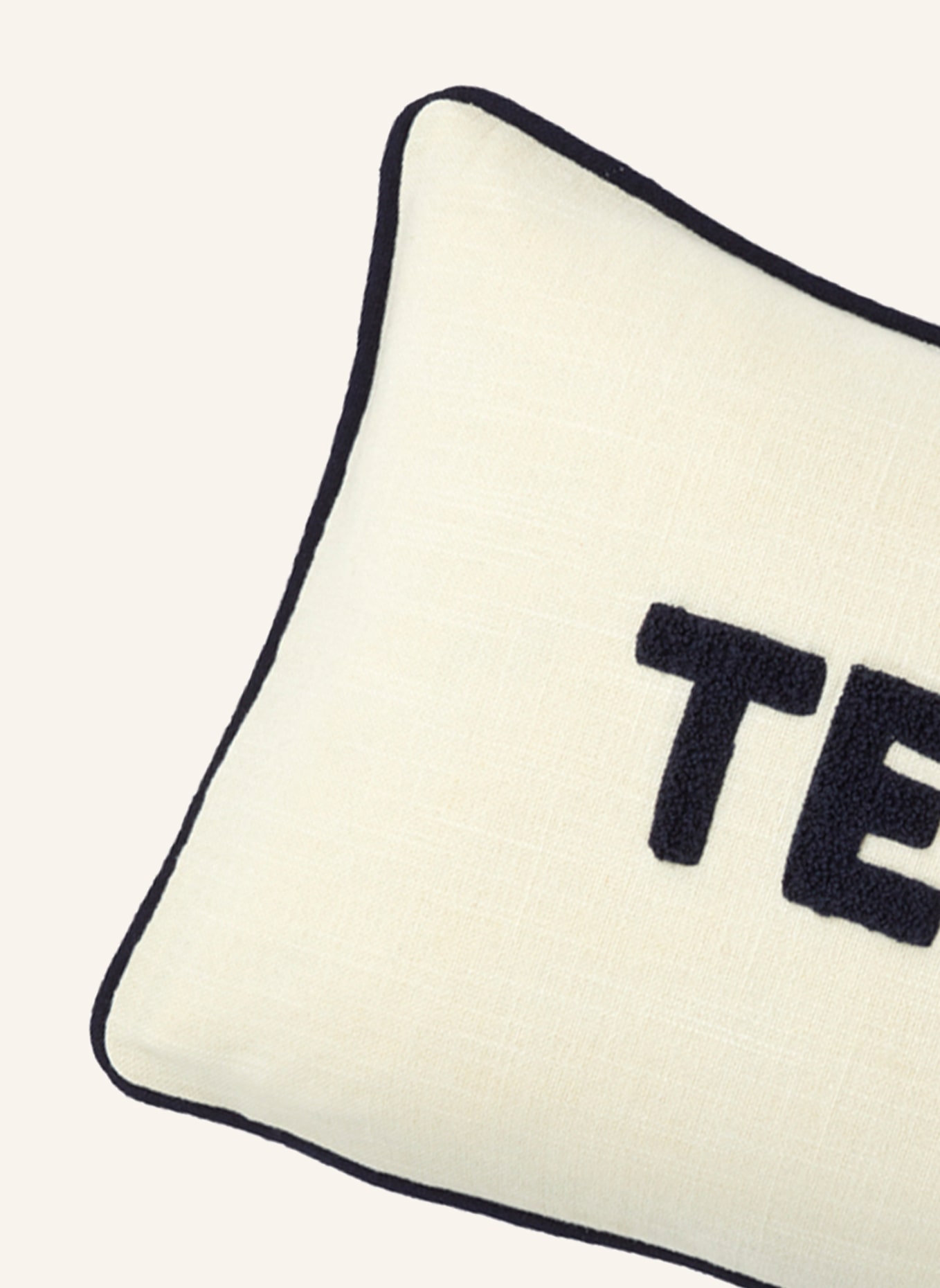 LACOSTE Dekokissenhülle LTENNIS: CREME