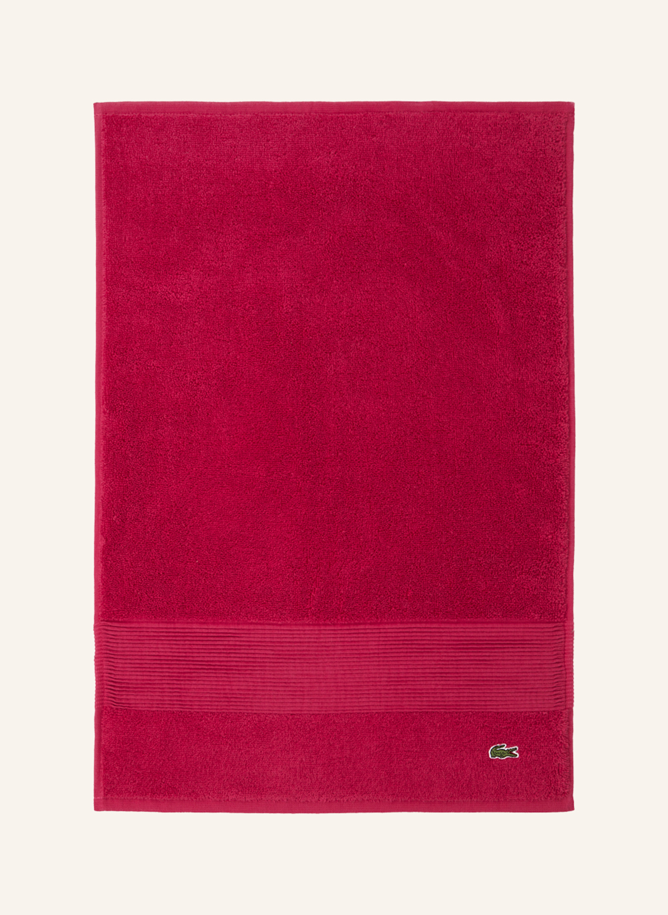 LACOSTE Gästetuch 2er Set LLECROCO: FUCHSIA